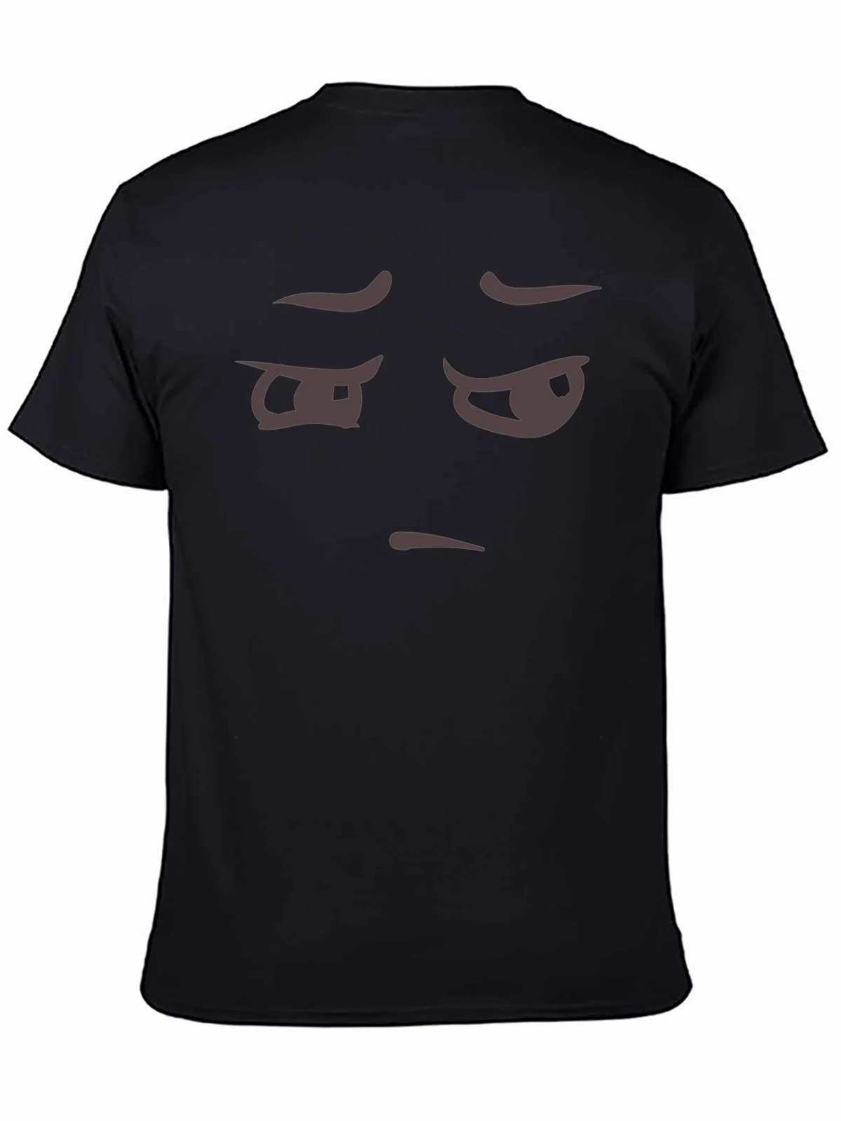 Skeptical Emoji Black T-Shirt product image 4