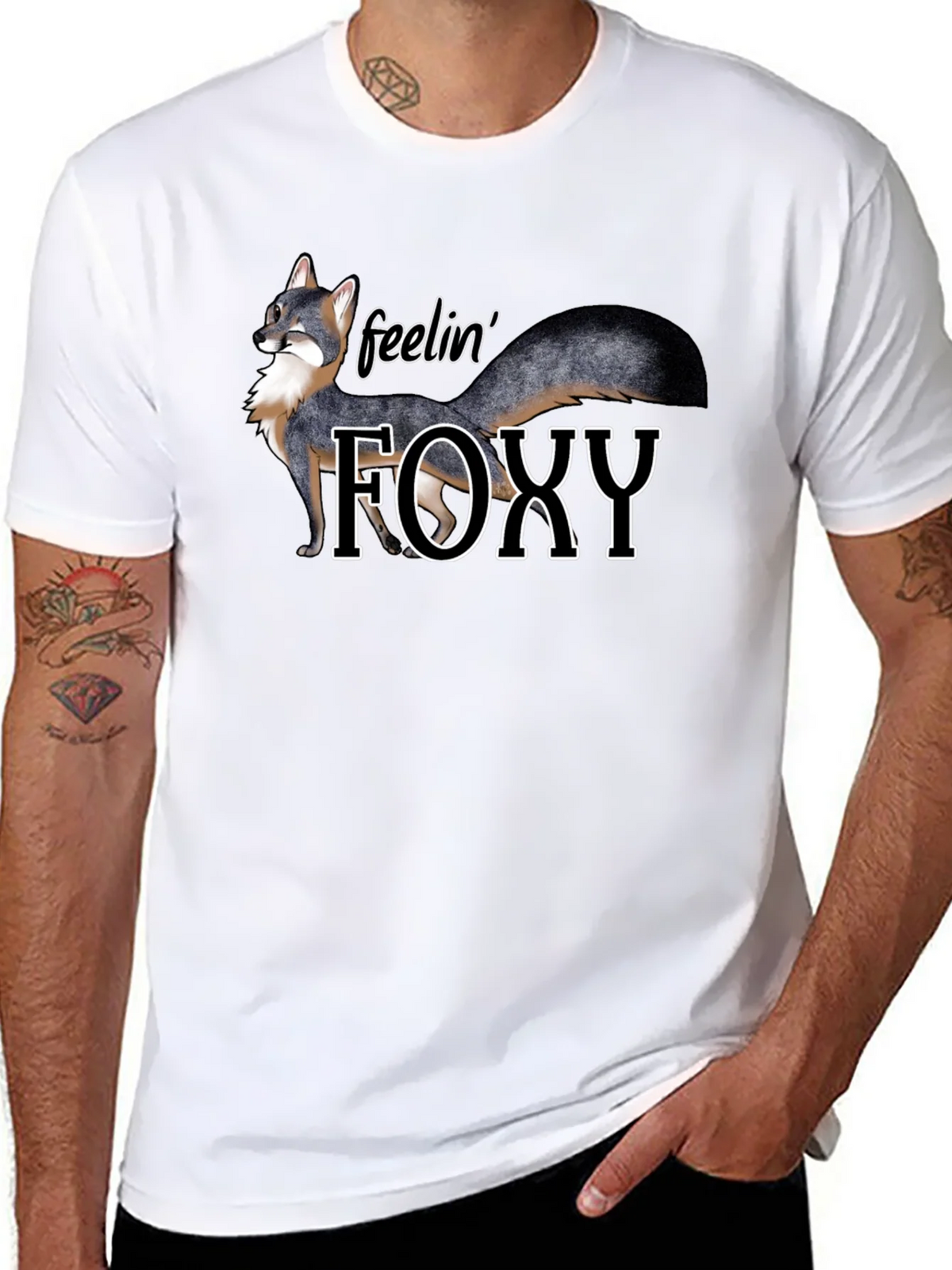 Feelin Foxy Graphic T-Shirt - Black product image 7