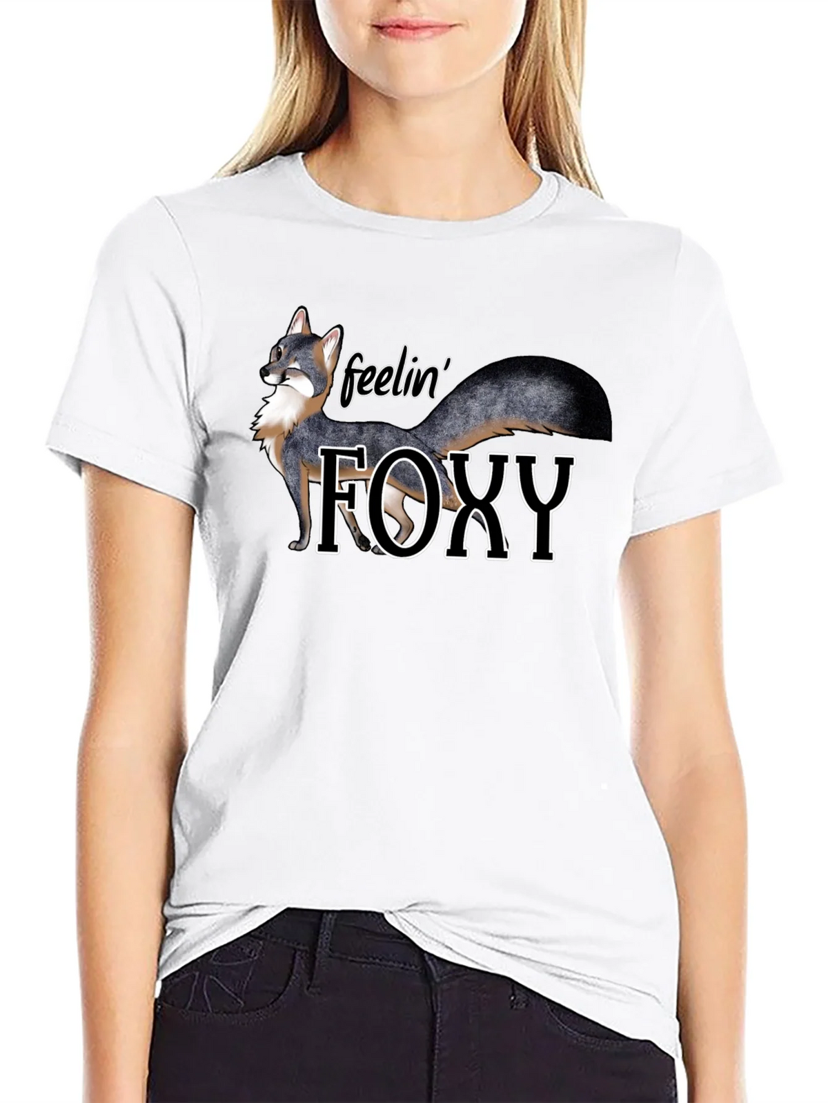 Feelin Foxy Graphic T-Shirt - Black product image 8
