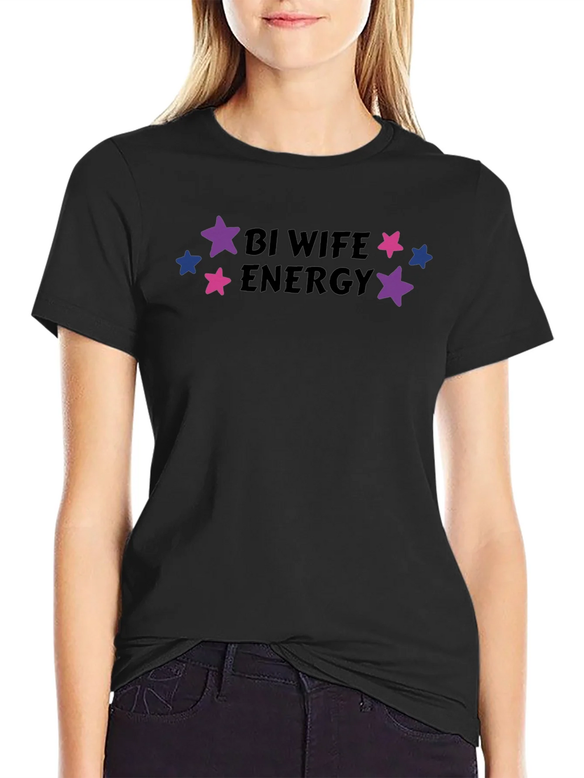 Bi Wife Energy T-Shirt - Pride product image 2