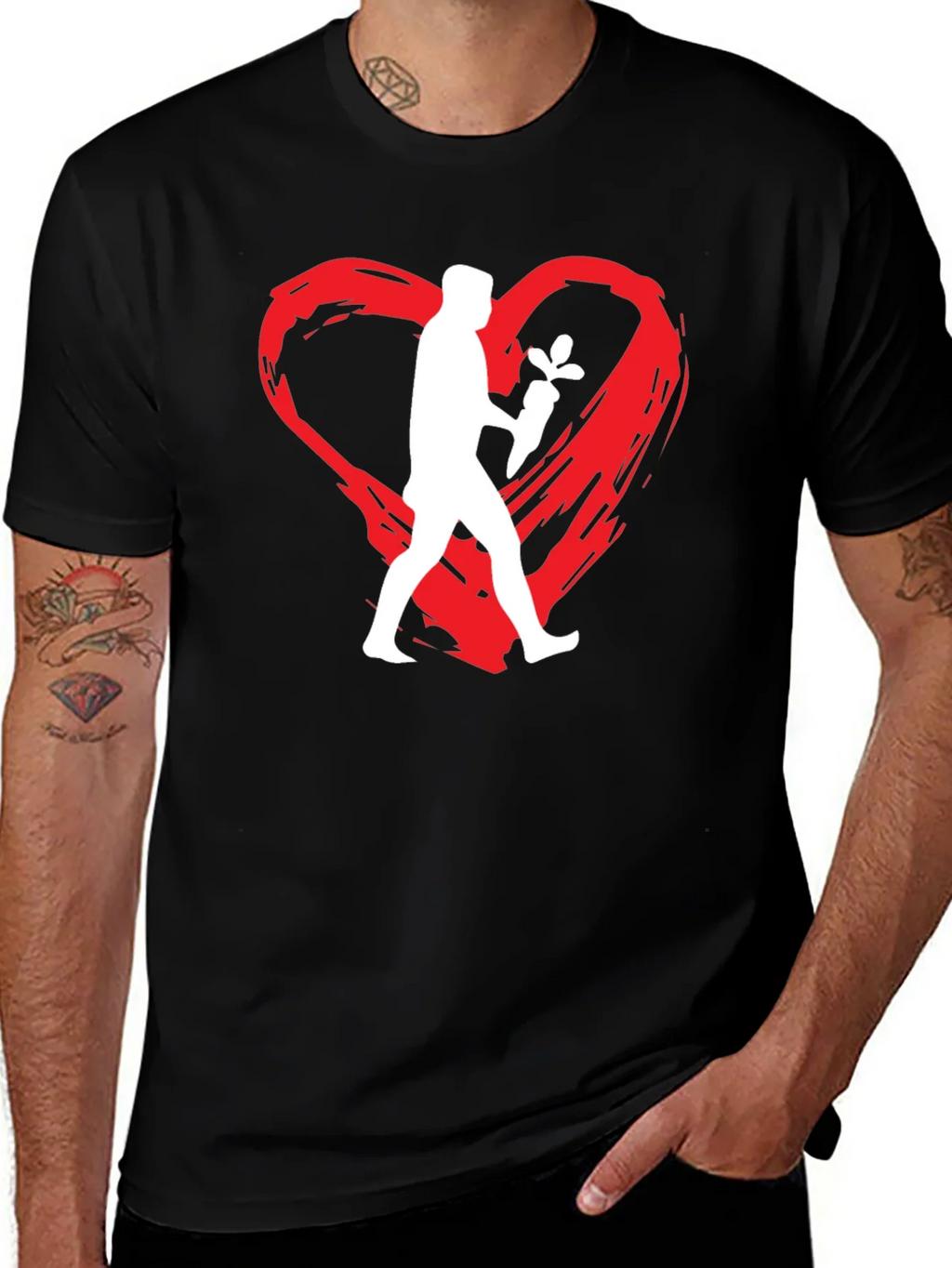 Vegan Love Graphic Tee - Black product image 1
