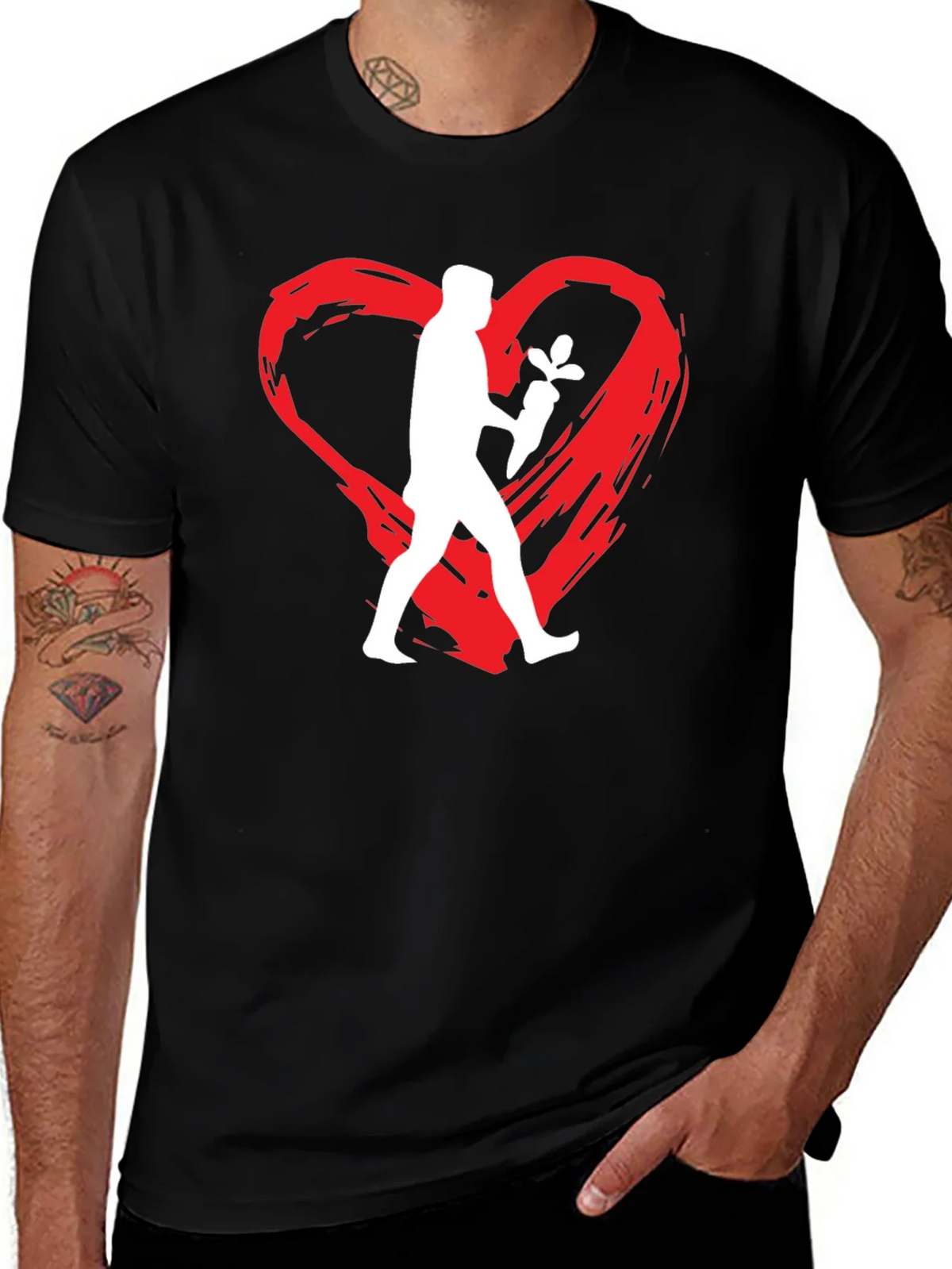 Vegan Love Graphic Tee - Black product image 1