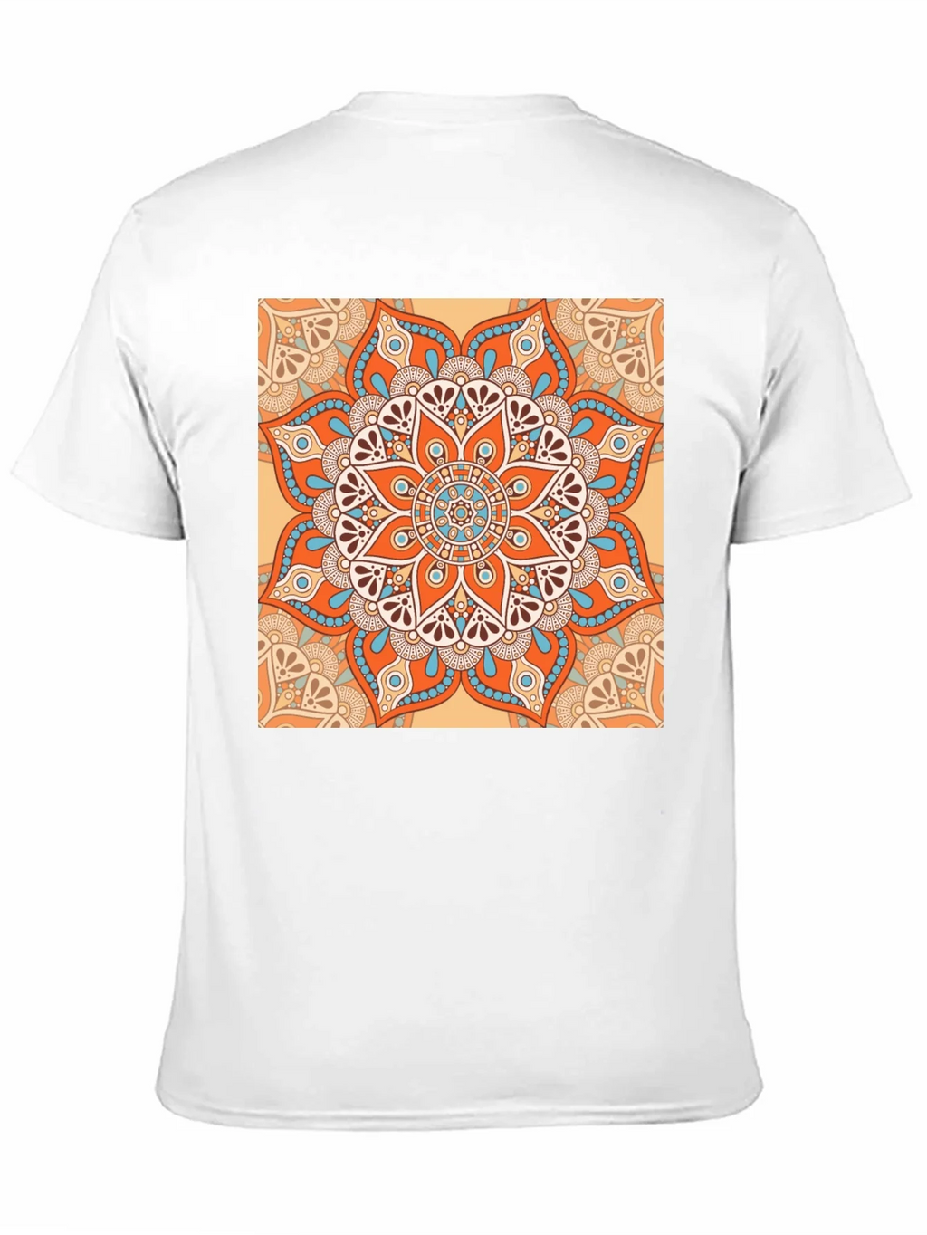 Black T-Shirt with Geometric Mandala Print product image 10