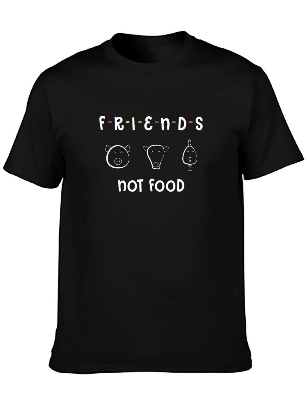 Friends Not Food T-Shirt Vegan Tee product image 3