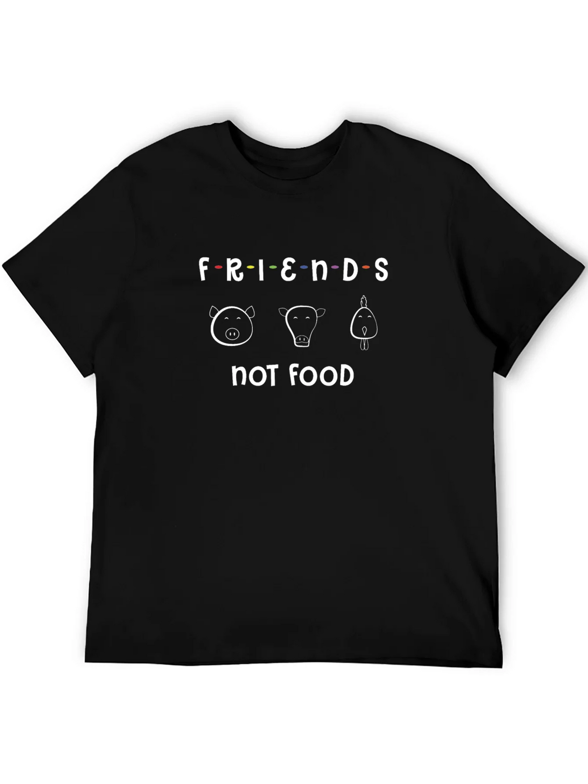 Friends Not Food T-Shirt Vegan Tee product image 5