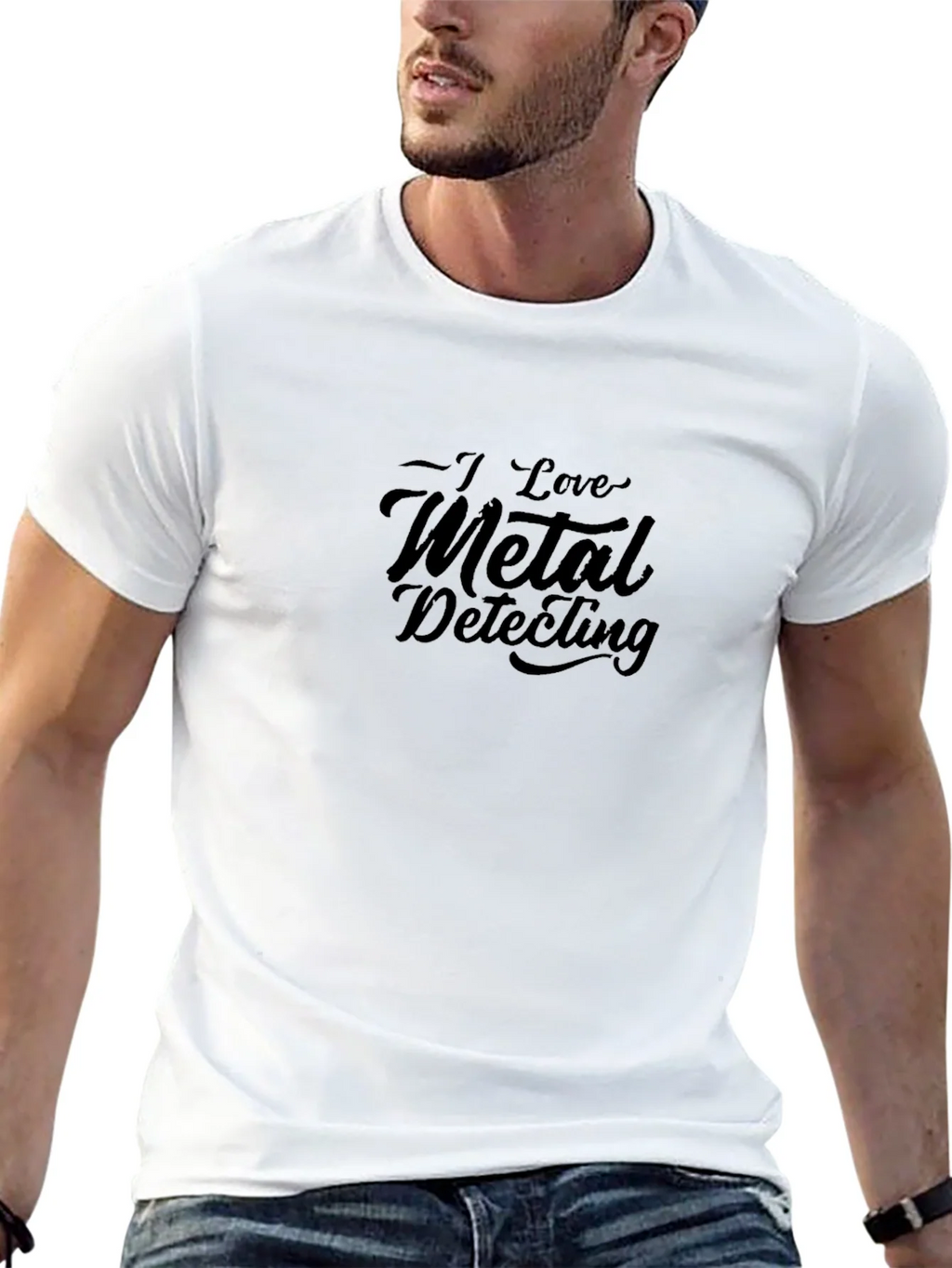 I Love Metal Detecting Black T-Shirt product image 12