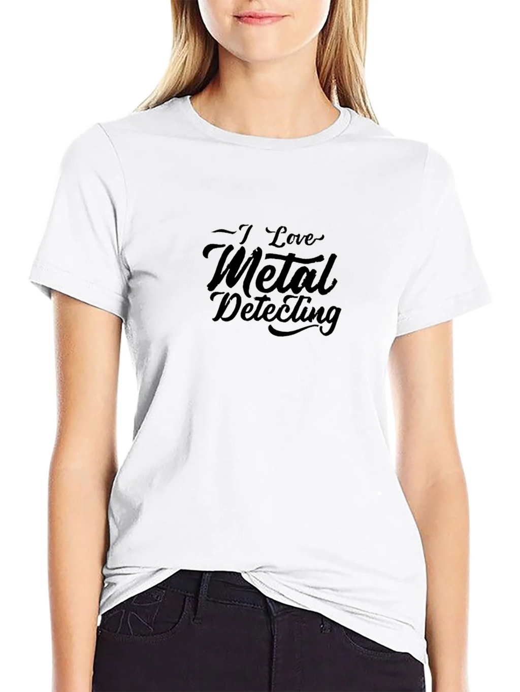 I Love Metal Detecting Black T-Shirt product image 8