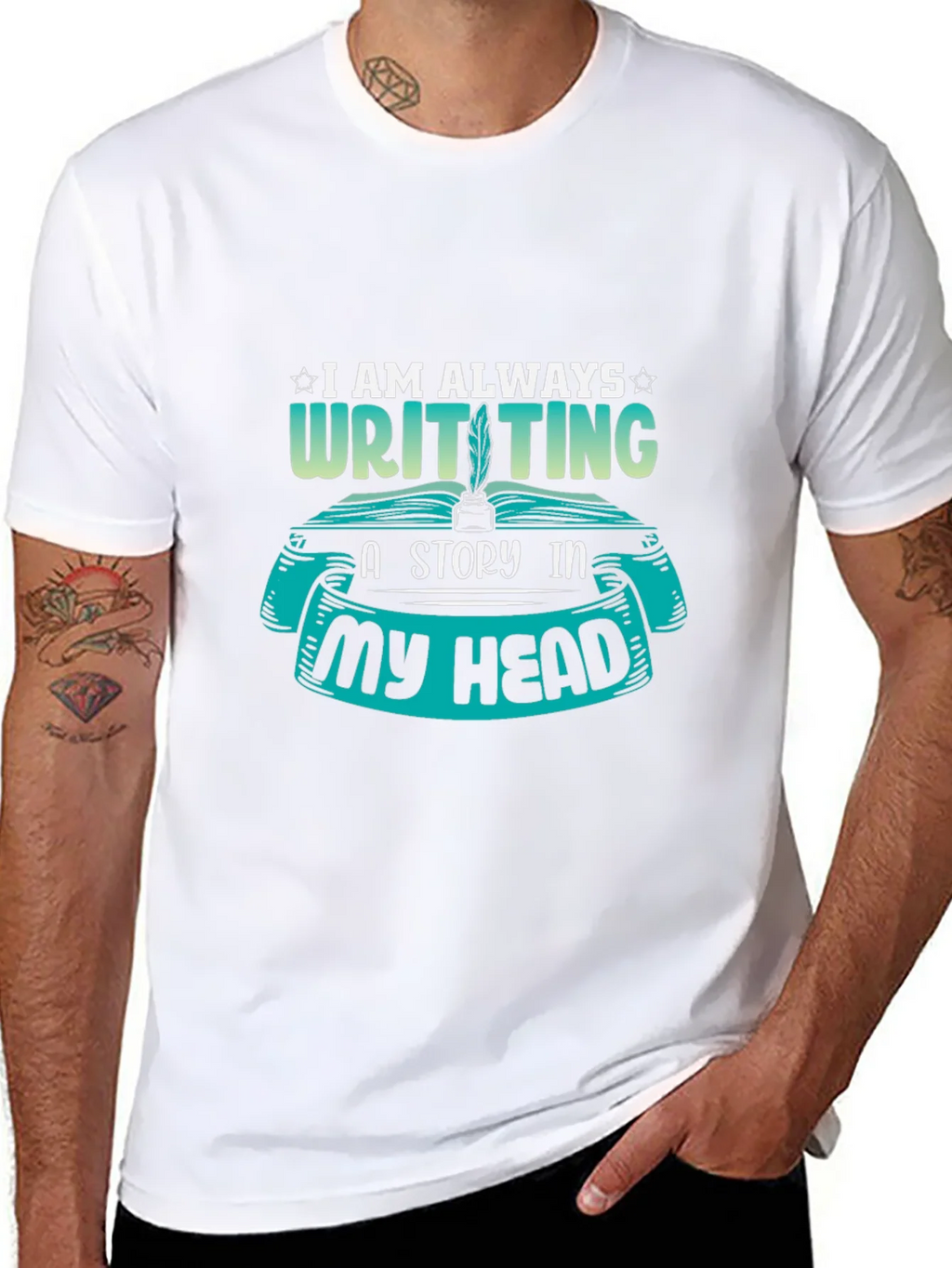 Writer T-Shirt - I Am Always Writing a Story product image 7