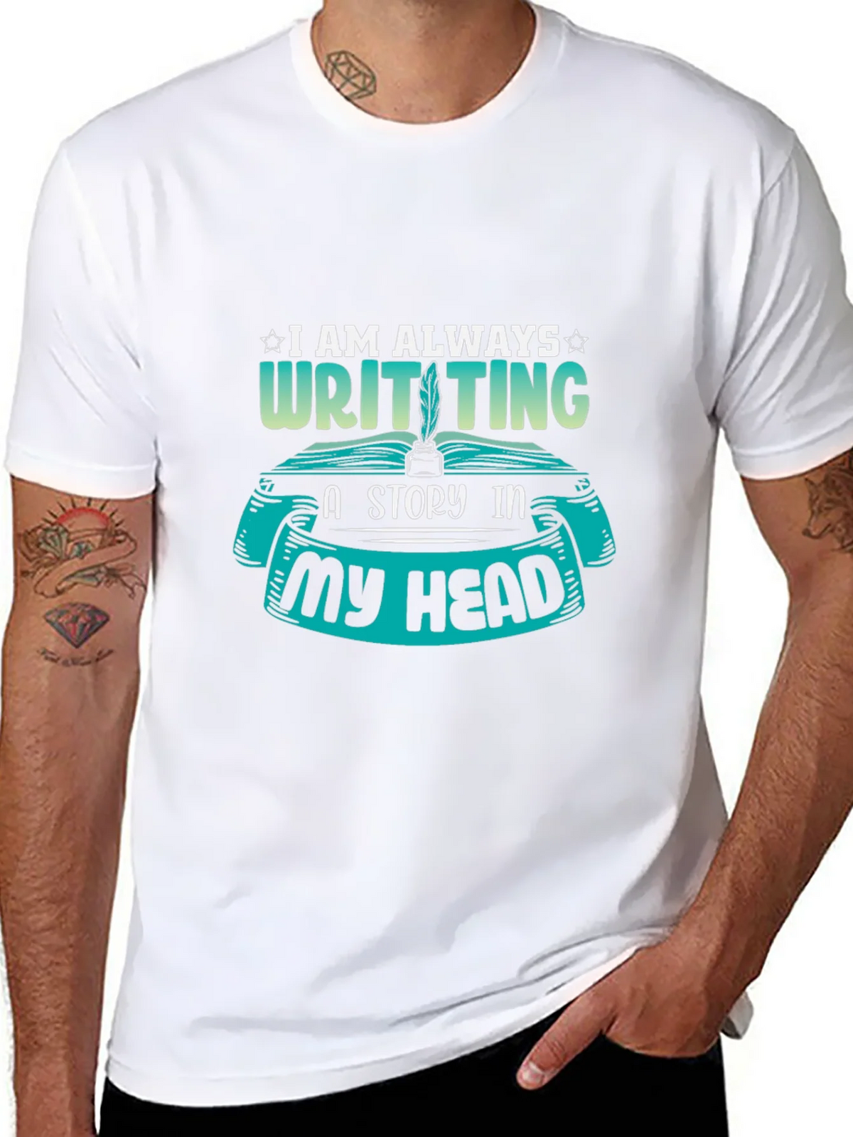 Writer T-Shirt - I Am Always Writing a Story product image 7