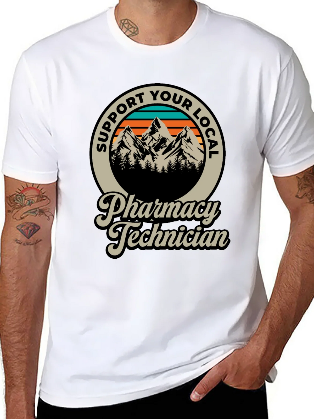 Support Your Local Pharmacy Technician T-Shirt product image 7