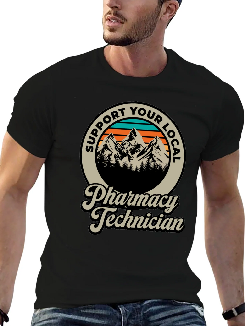 Support Your Local Pharmacy Technician T-Shirt product image 6