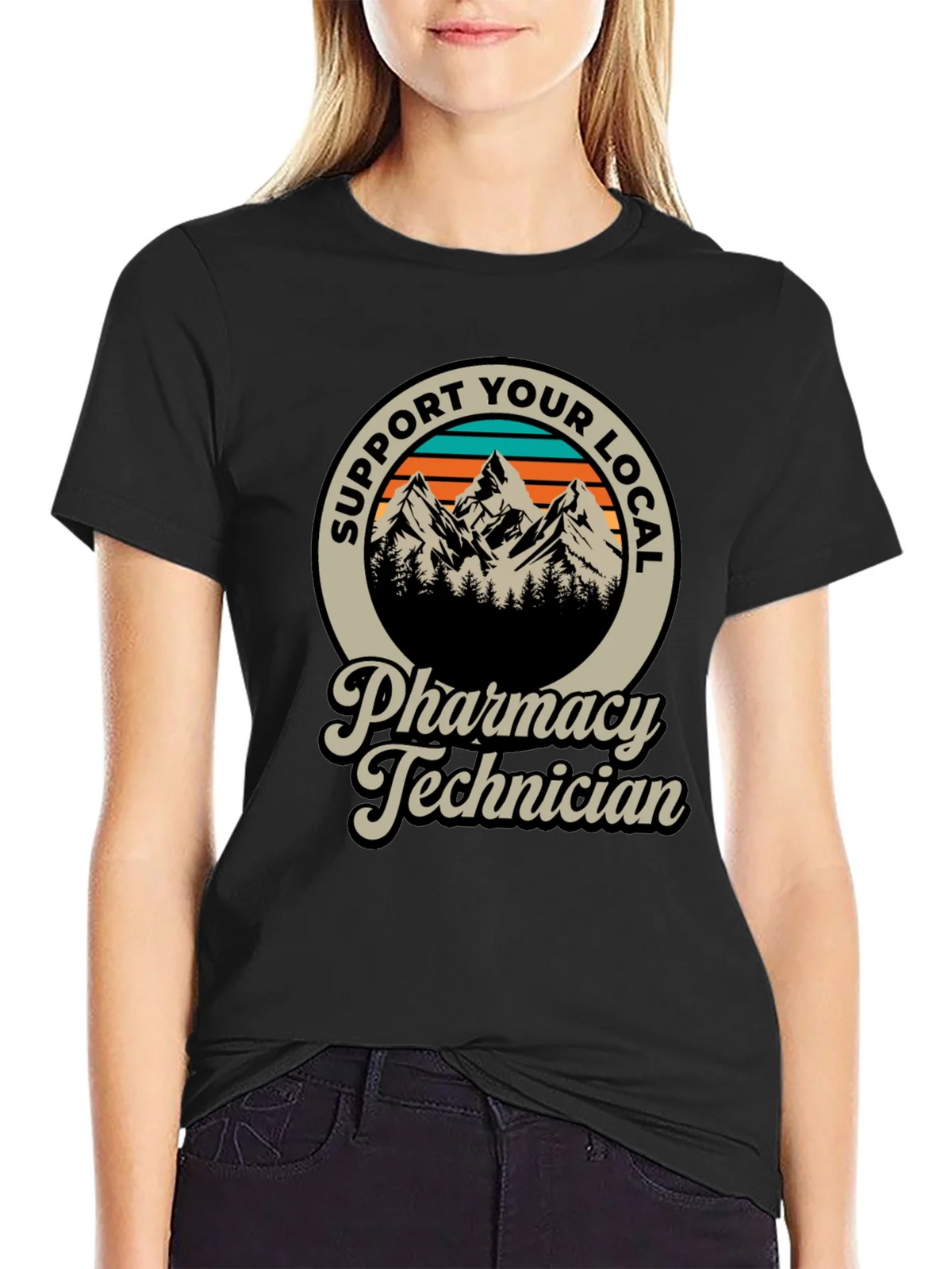 Support Your Local Pharmacy Technician T-Shirt product image 2