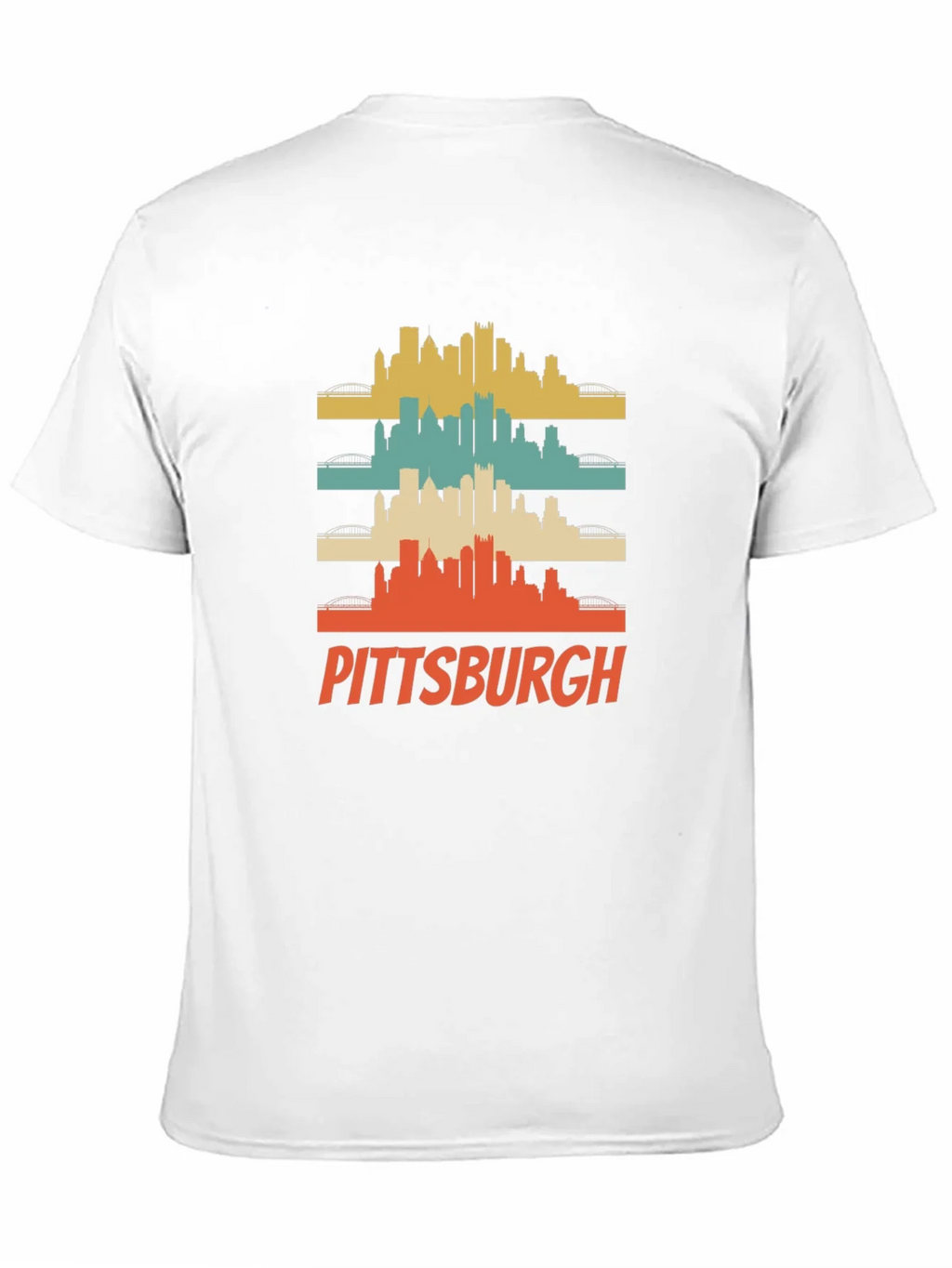 Pittsburgh Retro Skyline Graphic T-Shirt product image 8
