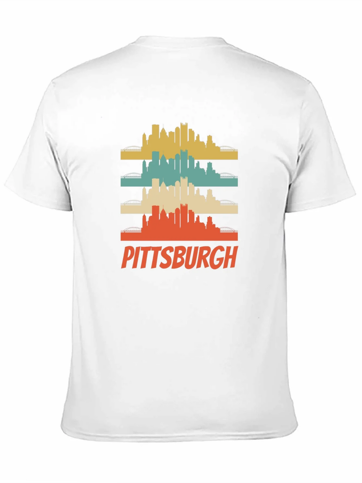 Pittsburgh Retro Skyline Graphic T-Shirt product image 8