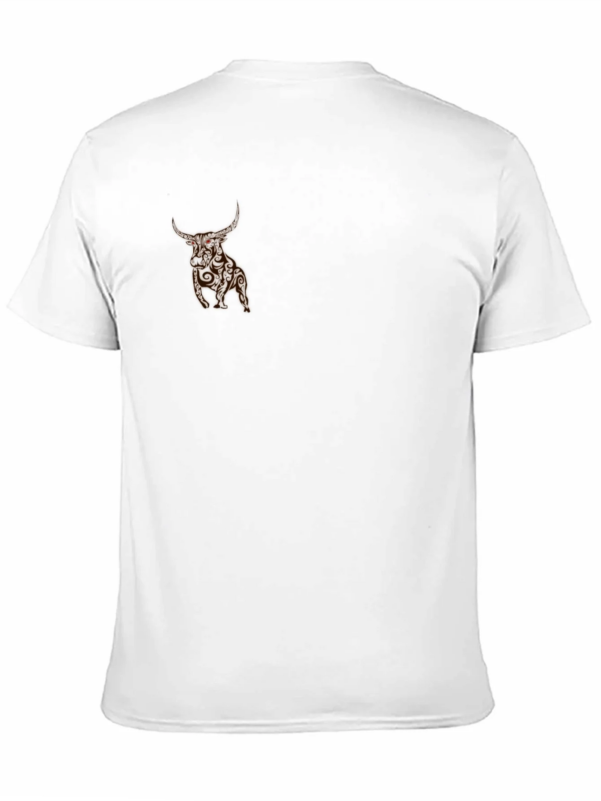 Mens Black T-Shirt with Bull Graphic product image 10