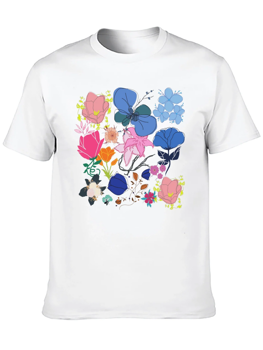 Floral Print Graphic Tee - Black product image 9