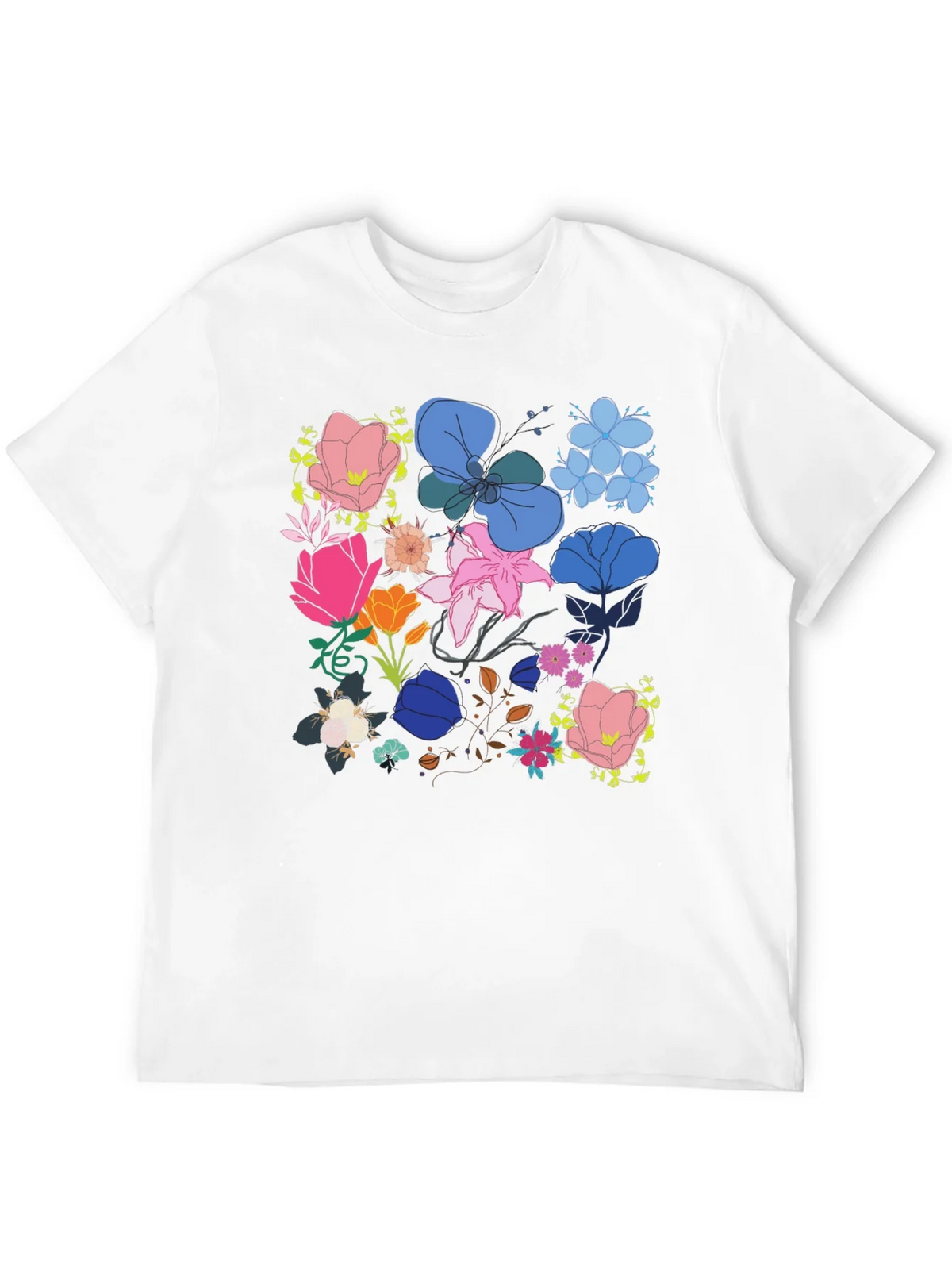 Floral Print Graphic Tee - Black product image 11