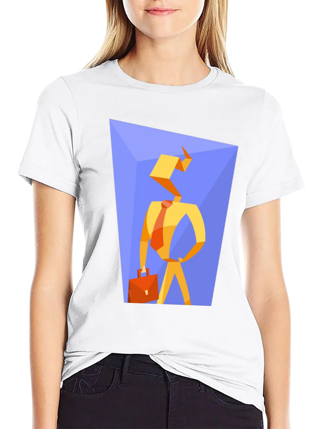 Abstract Businessman Graphic Tee product image 8