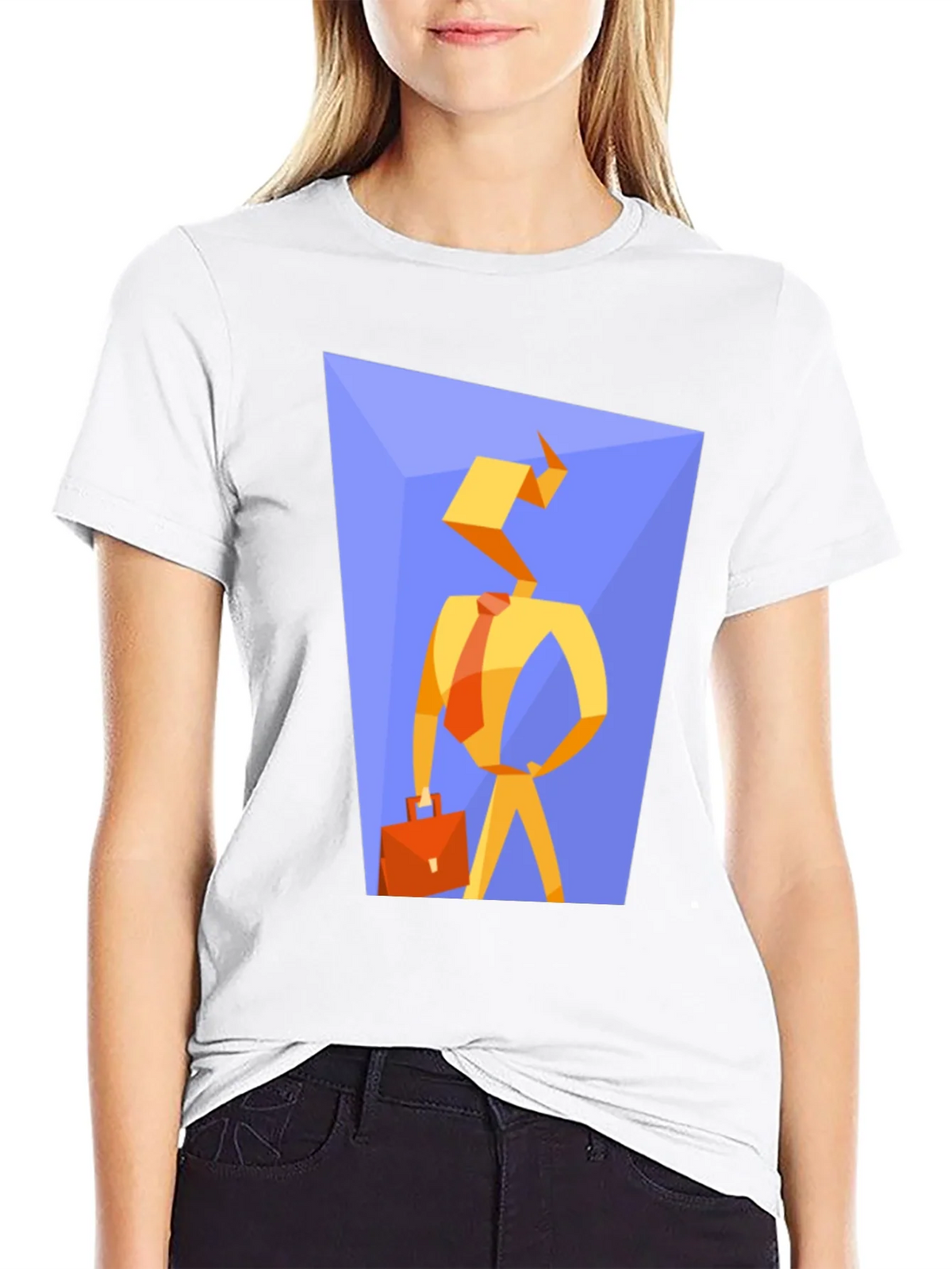 Abstract Businessman Graphic Tee product image 8