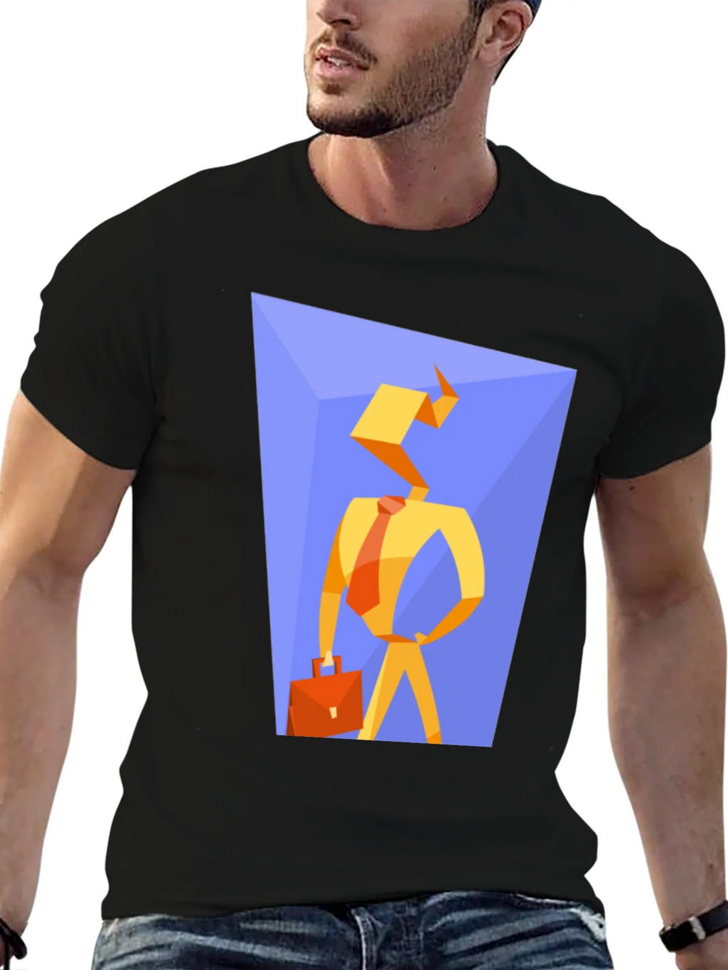 Abstract Businessman Graphic Tee product image 6