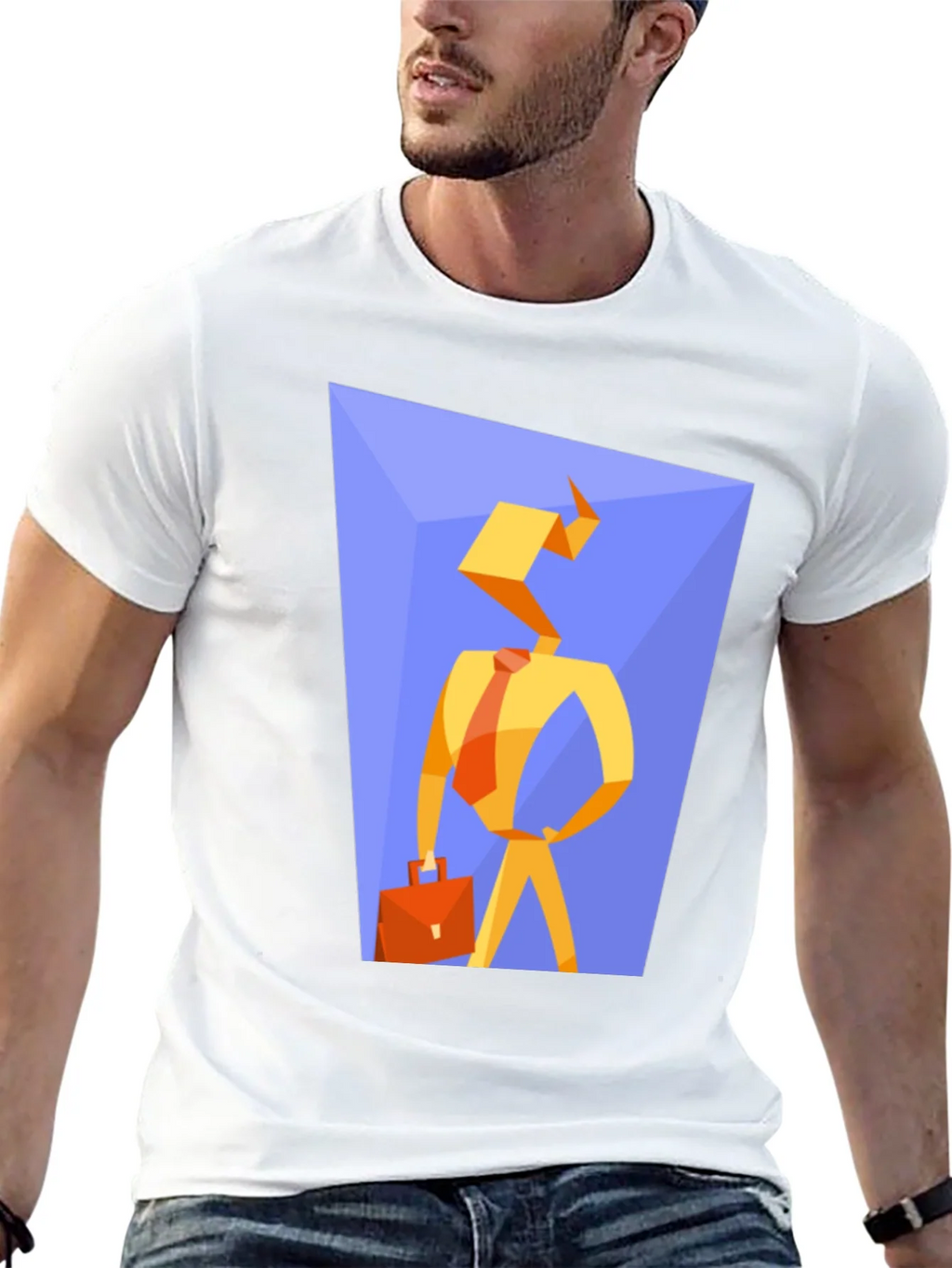 Abstract Businessman Graphic Tee product image 12