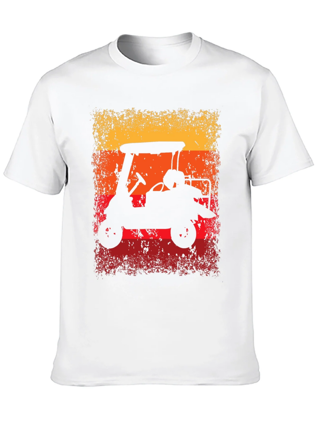 Retro Golf Cart Sunset Graphic Tee product image 9