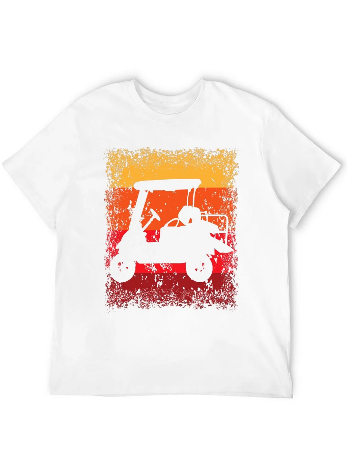 Retro Golf Cart Sunset Graphic Tee product image 11