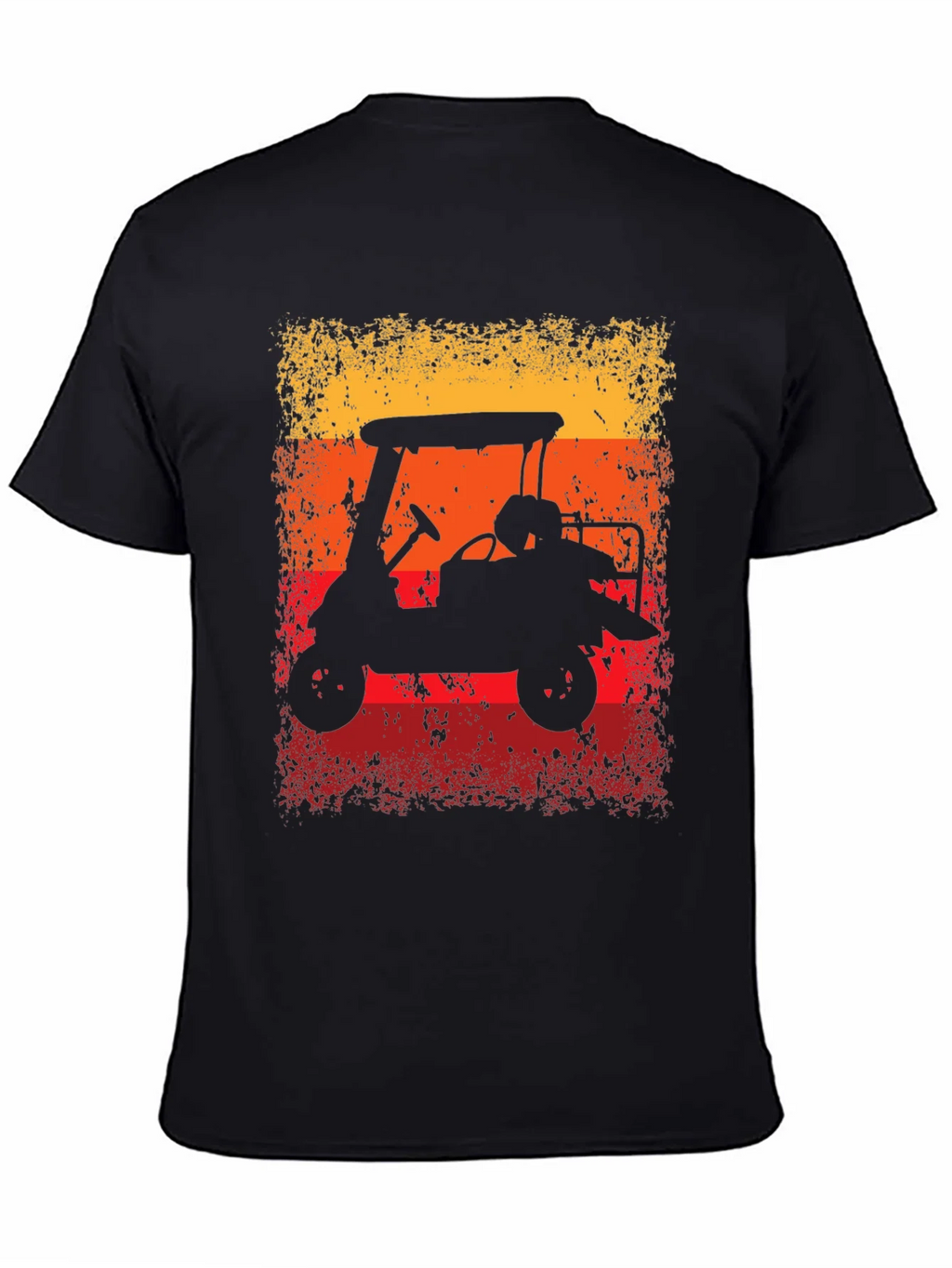 Retro Golf Cart Sunset Graphic Tee product image 4