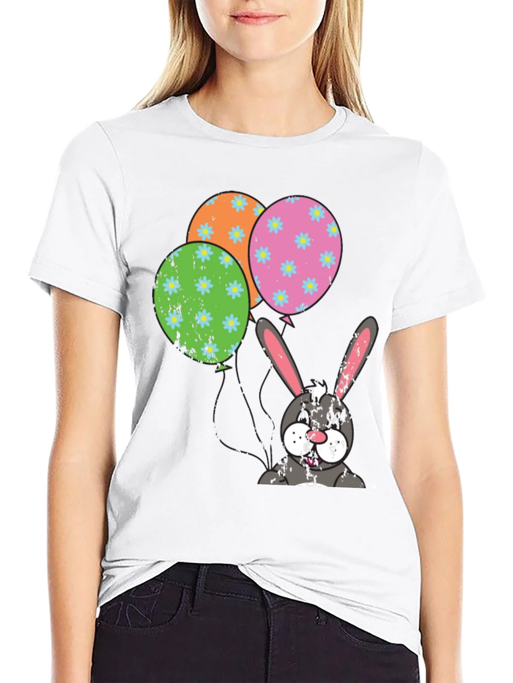 Easter Bunny Balloons T-Shirt product image 8
