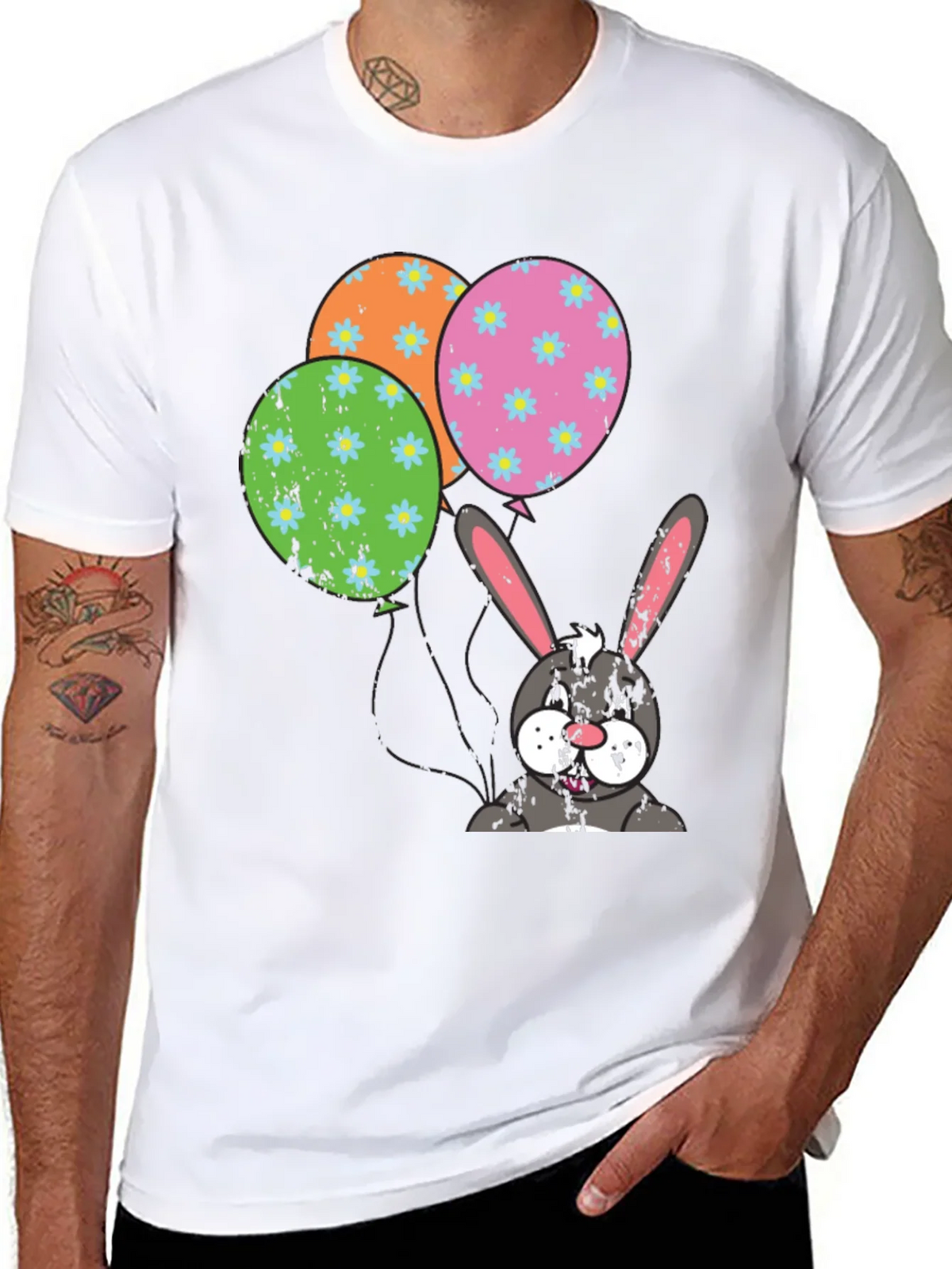 Easter Bunny Balloons T-Shirt product image 7