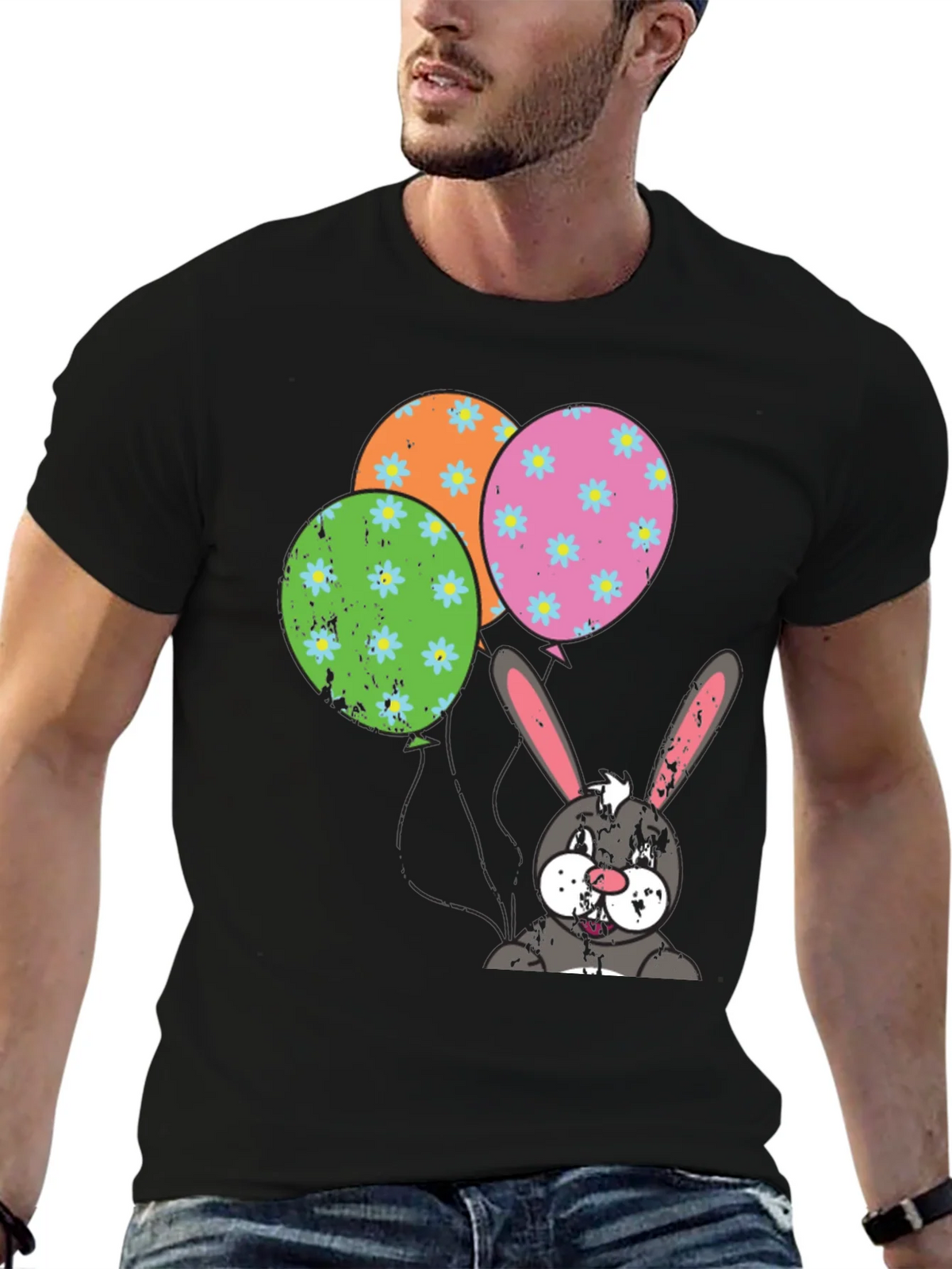 Easter Bunny Balloons T-Shirt product image 6