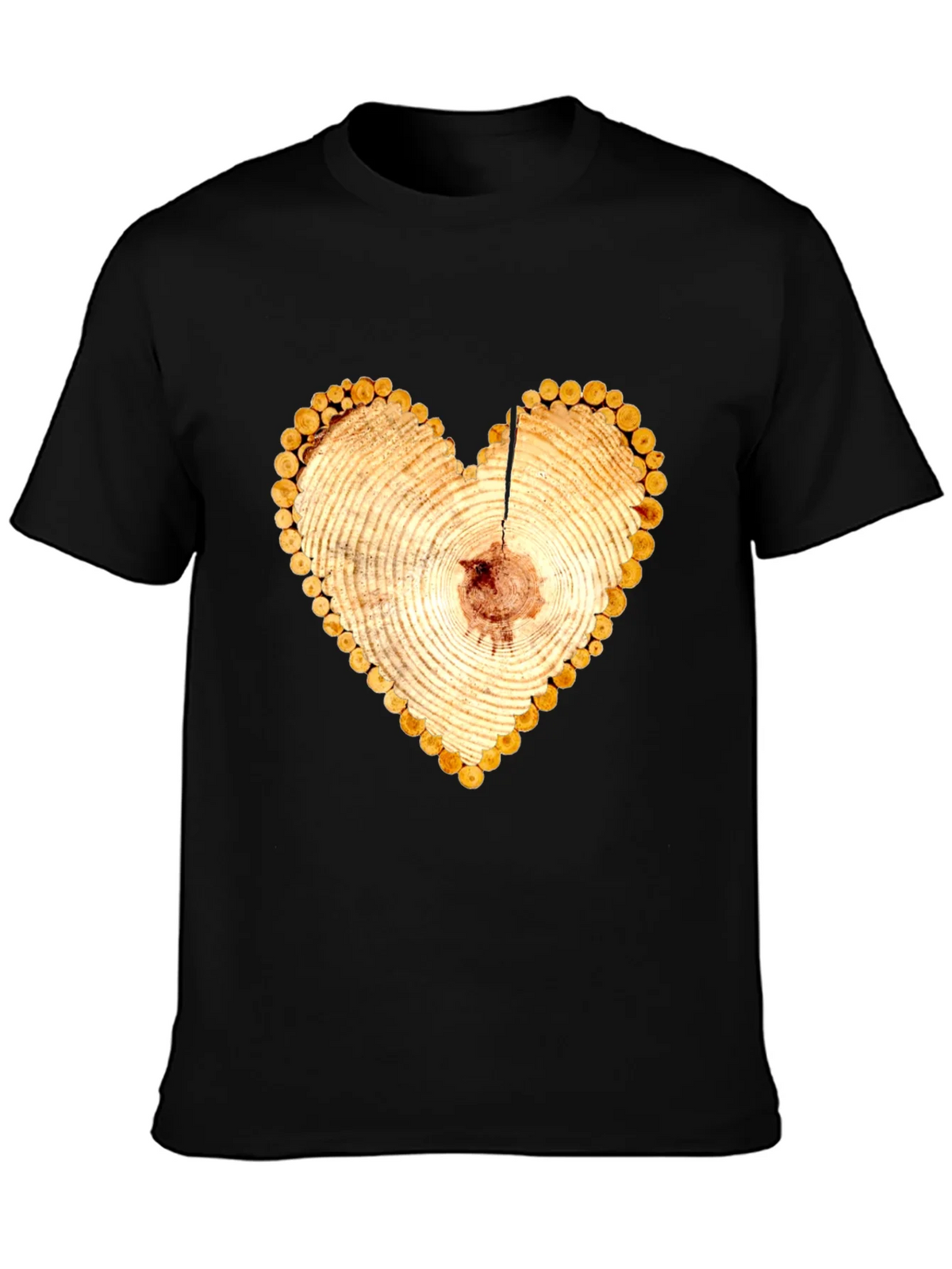 Heart Wood Slice Graphic Tee product image 3