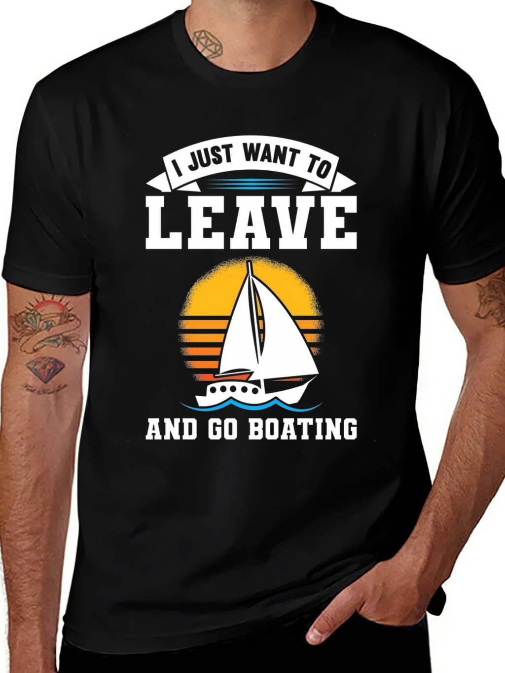 I Just Want To Leave And Go Boating T-Shirt product image 1