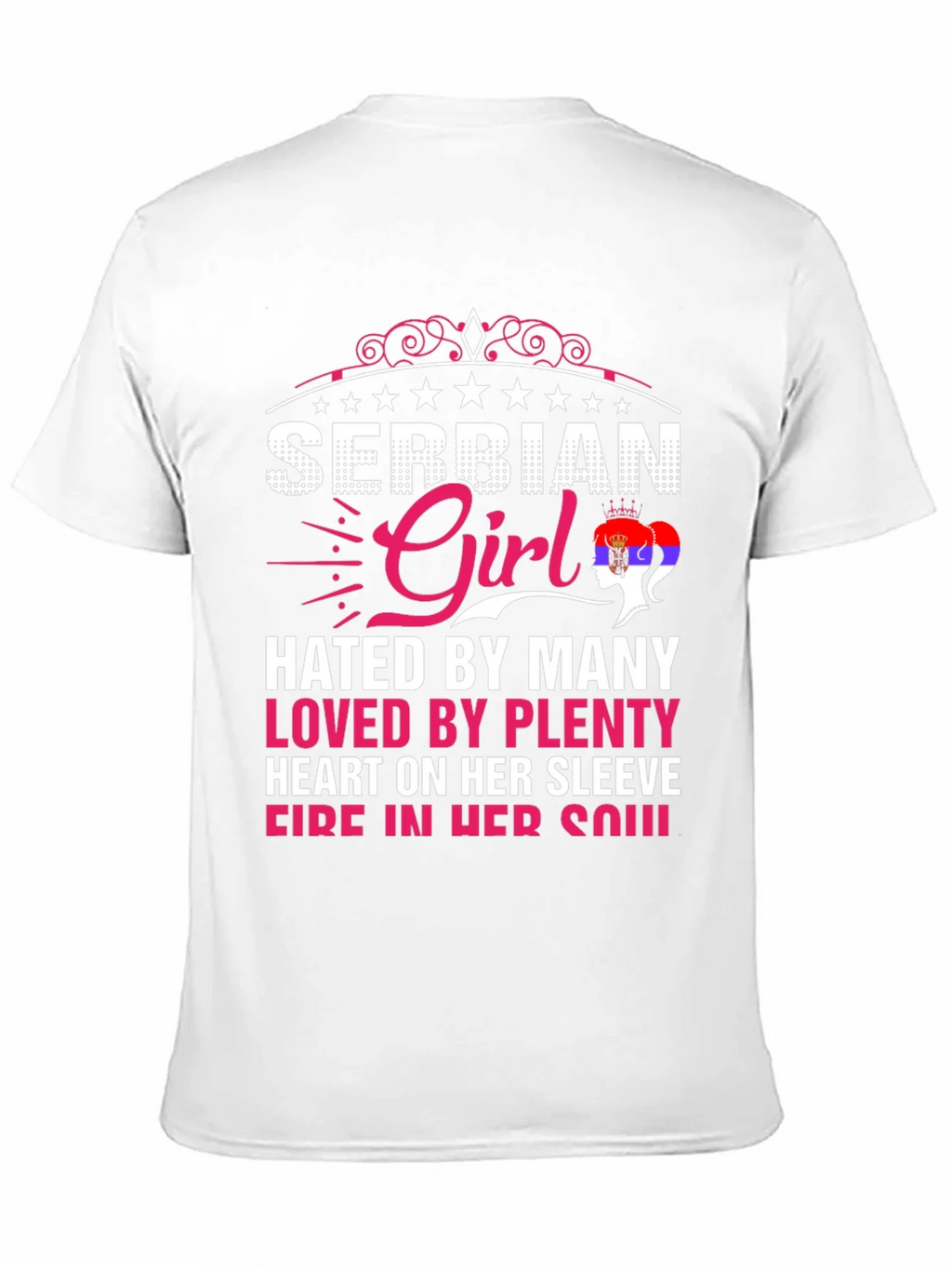 Serbian Girl Tee - Hated By Many Loved By Plenty product image 10