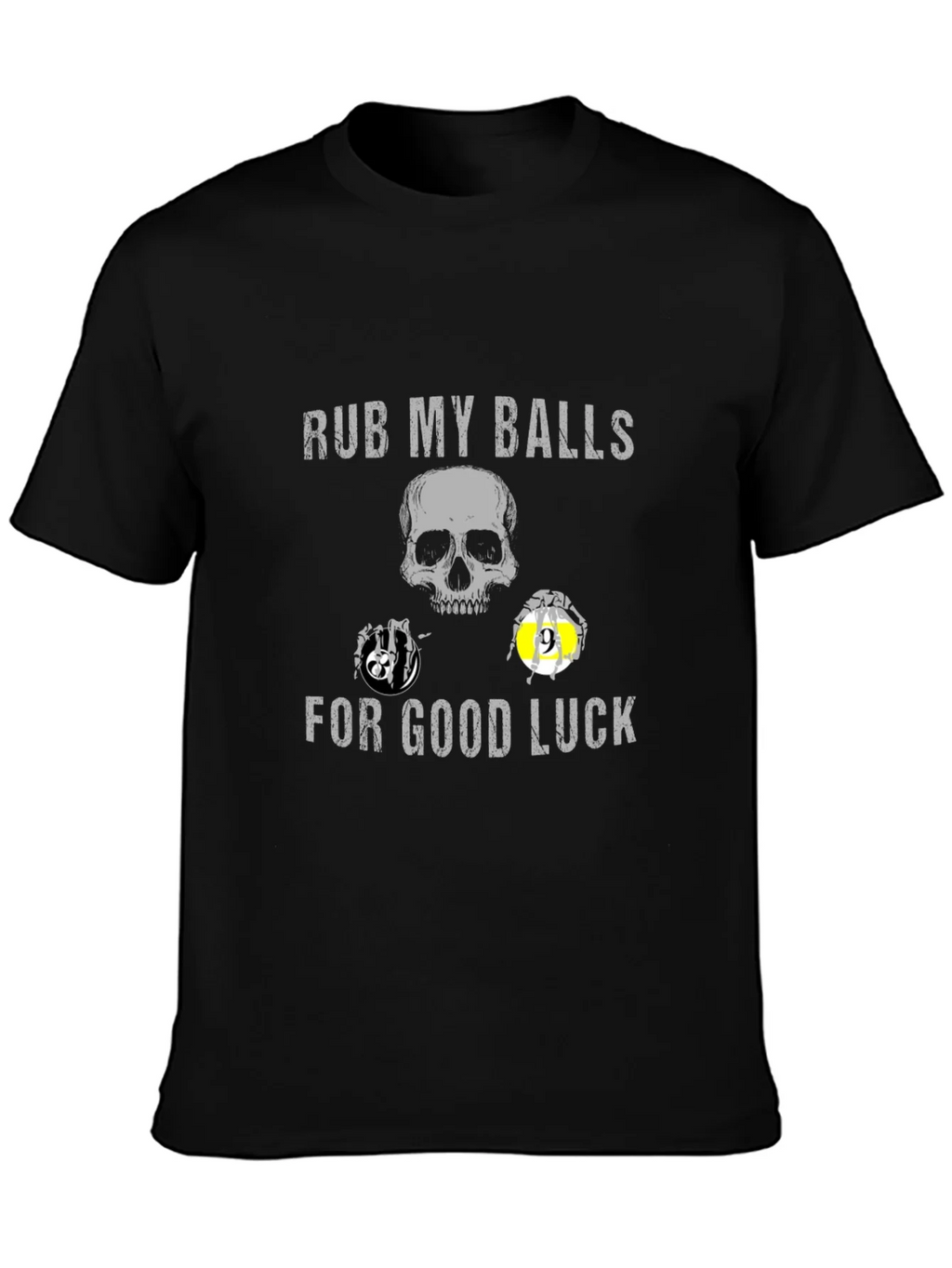 Rub My Balls For Good Luck Novelty Graphic T-Shirt product image 3