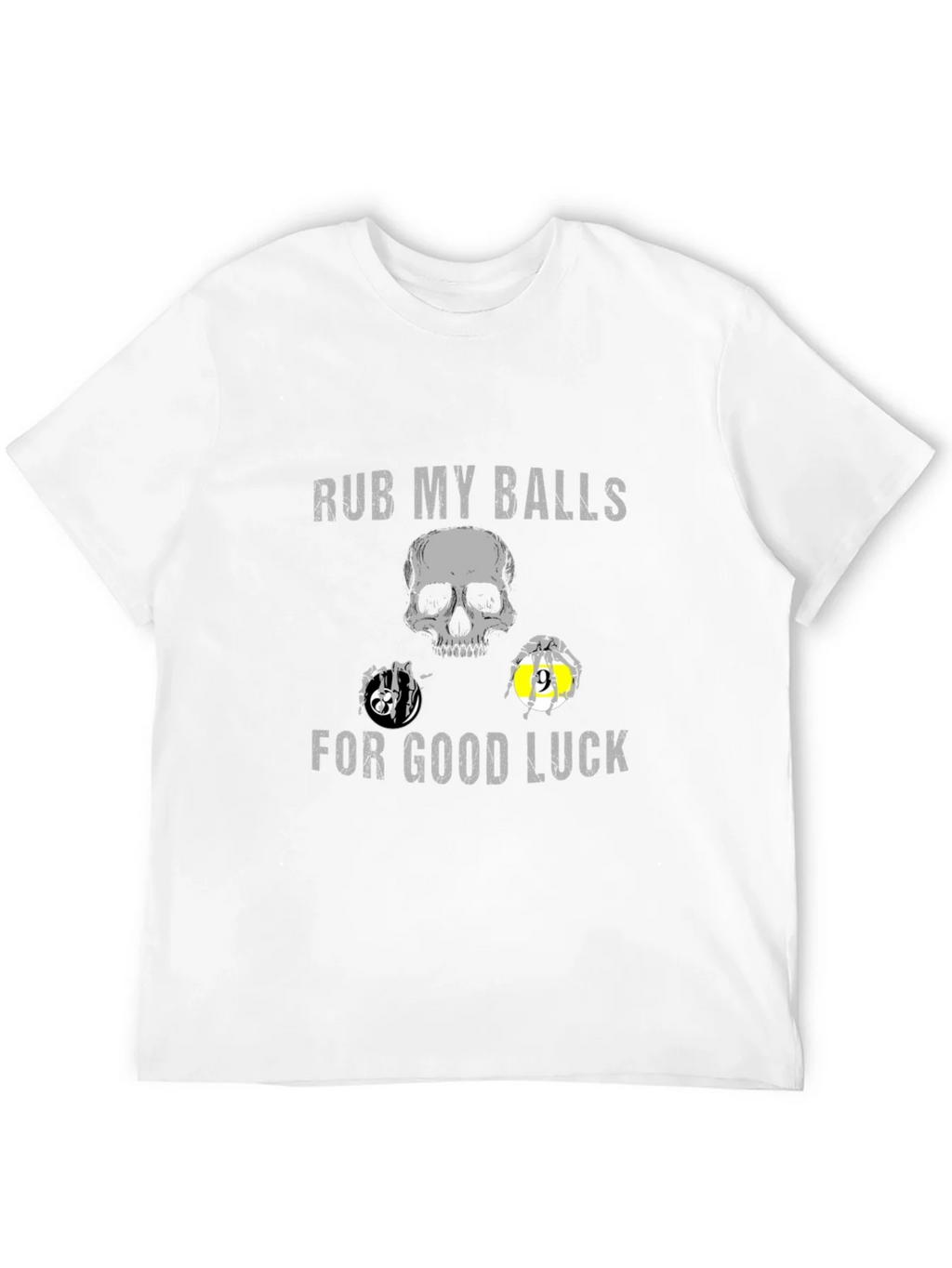 Rub My Balls For Good Luck Novelty Graphic T-Shirt product image 11