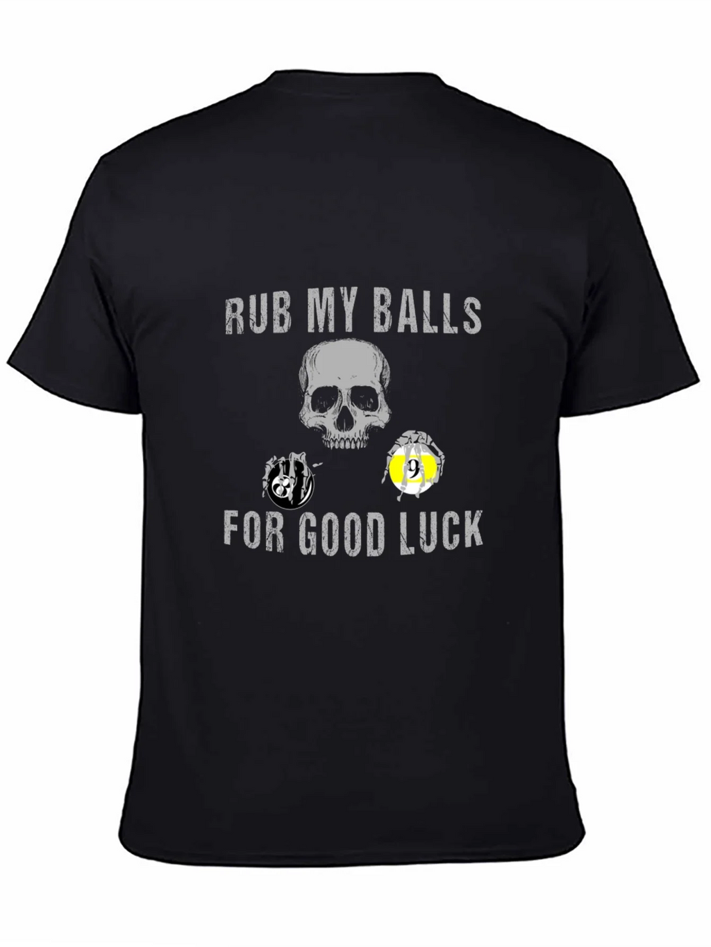 Rub My Balls For Good Luck Novelty Graphic T-Shirt product image 4