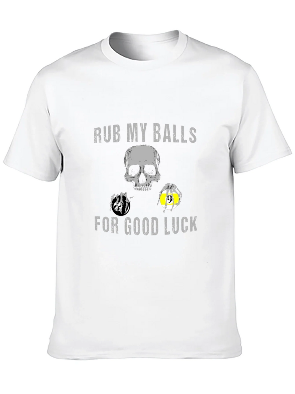 Rub My Balls For Good Luck Novelty Graphic T-Shirt product image 9