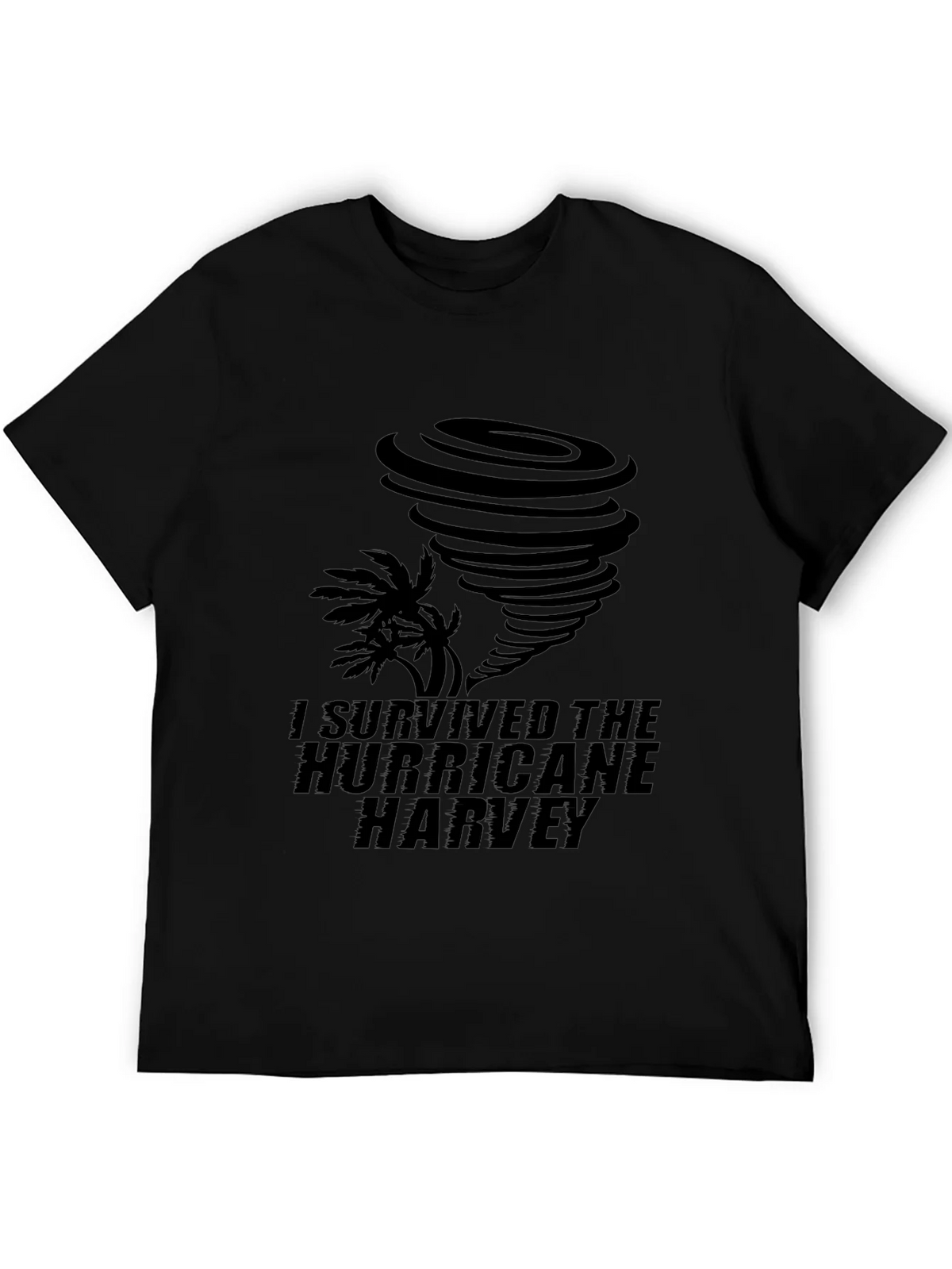 I Survived Hurricane Harvey Black T-Shirt product image 5