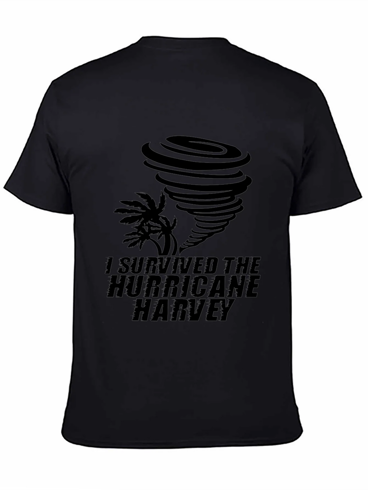 I Survived Hurricane Harvey Black T-Shirt product image 4