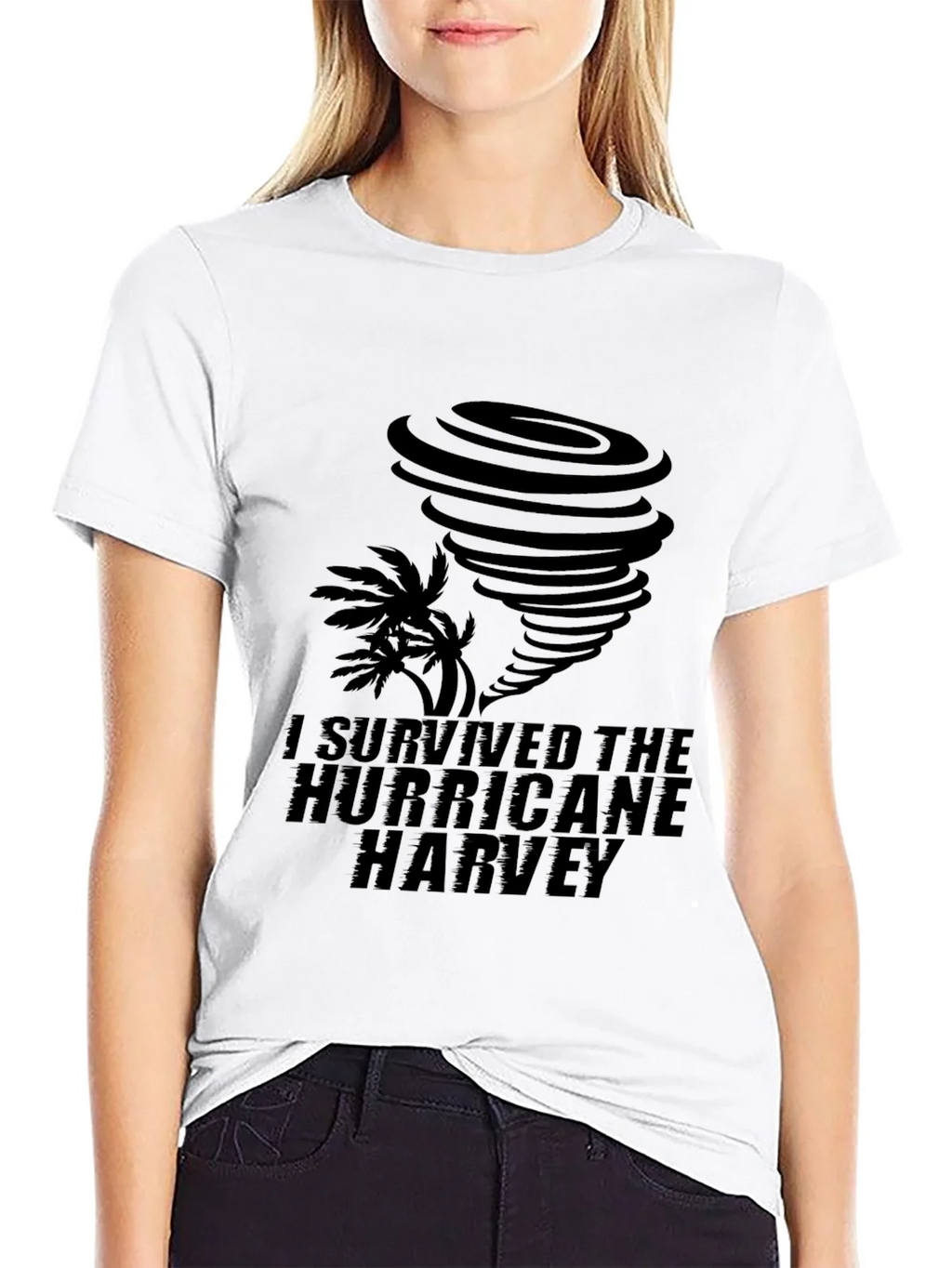 I Survived Hurricane Harvey Black T-Shirt product image 8