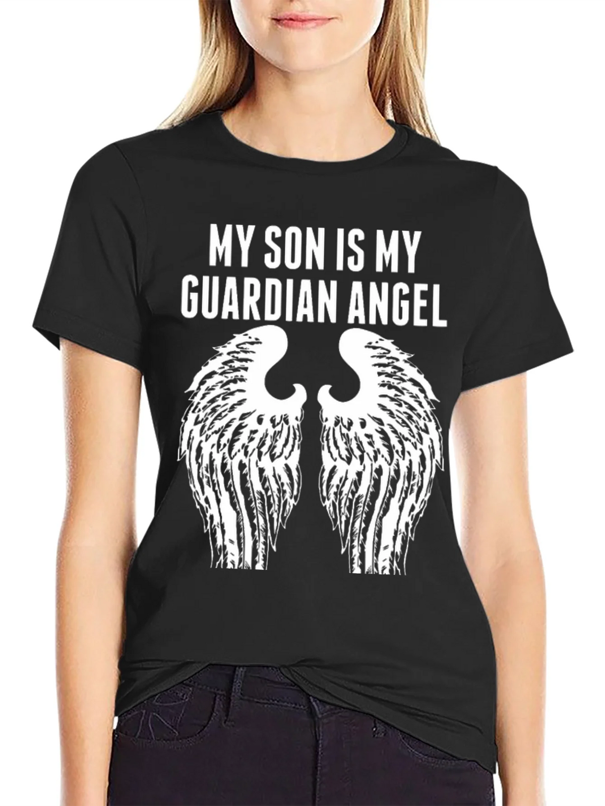 My Son is My Guardian Angel T-Shirt product image 2