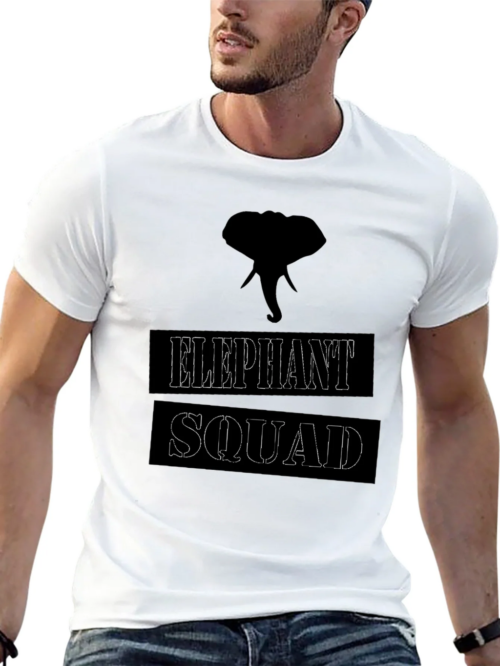 Elephant Squad Graphic T-Shirt - Black product image 12