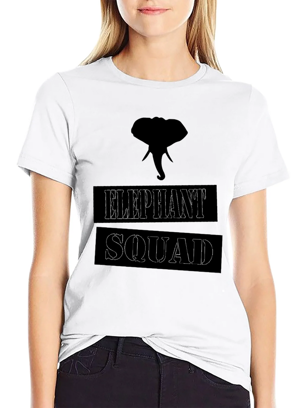 Elephant Squad Graphic T-Shirt - Black product image 8