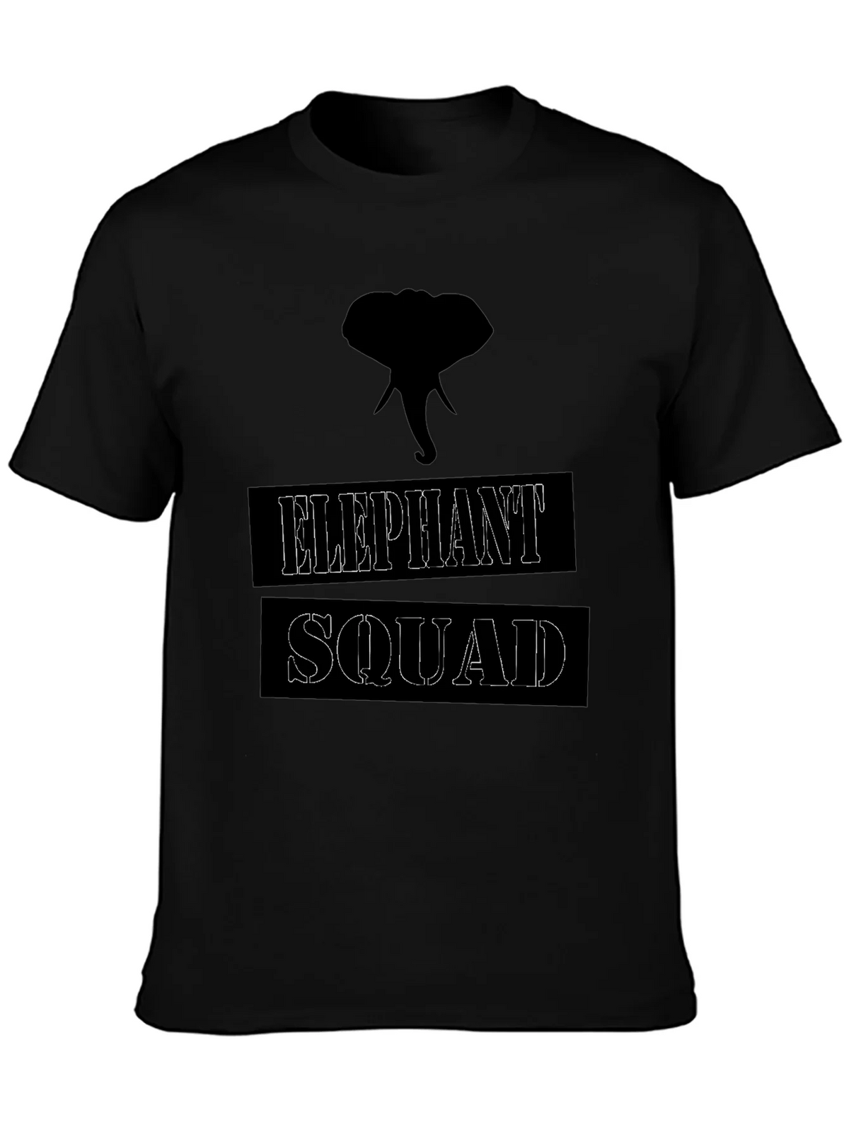 Elephant Squad Graphic T-Shirt - Black product image 3
