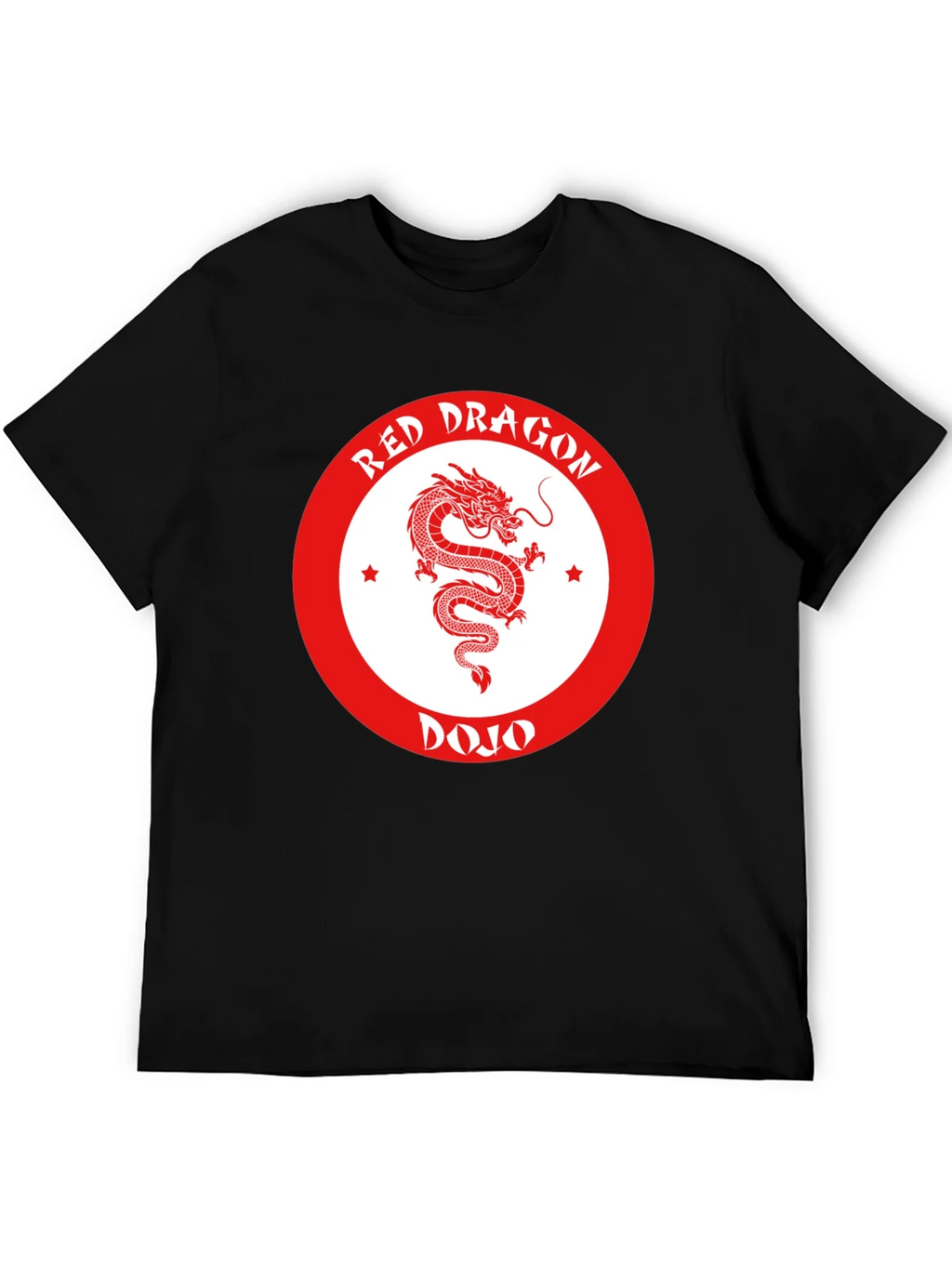 Red Dragon Dojo Black T-Shirt Martial Arts Graphic Tee product image 5