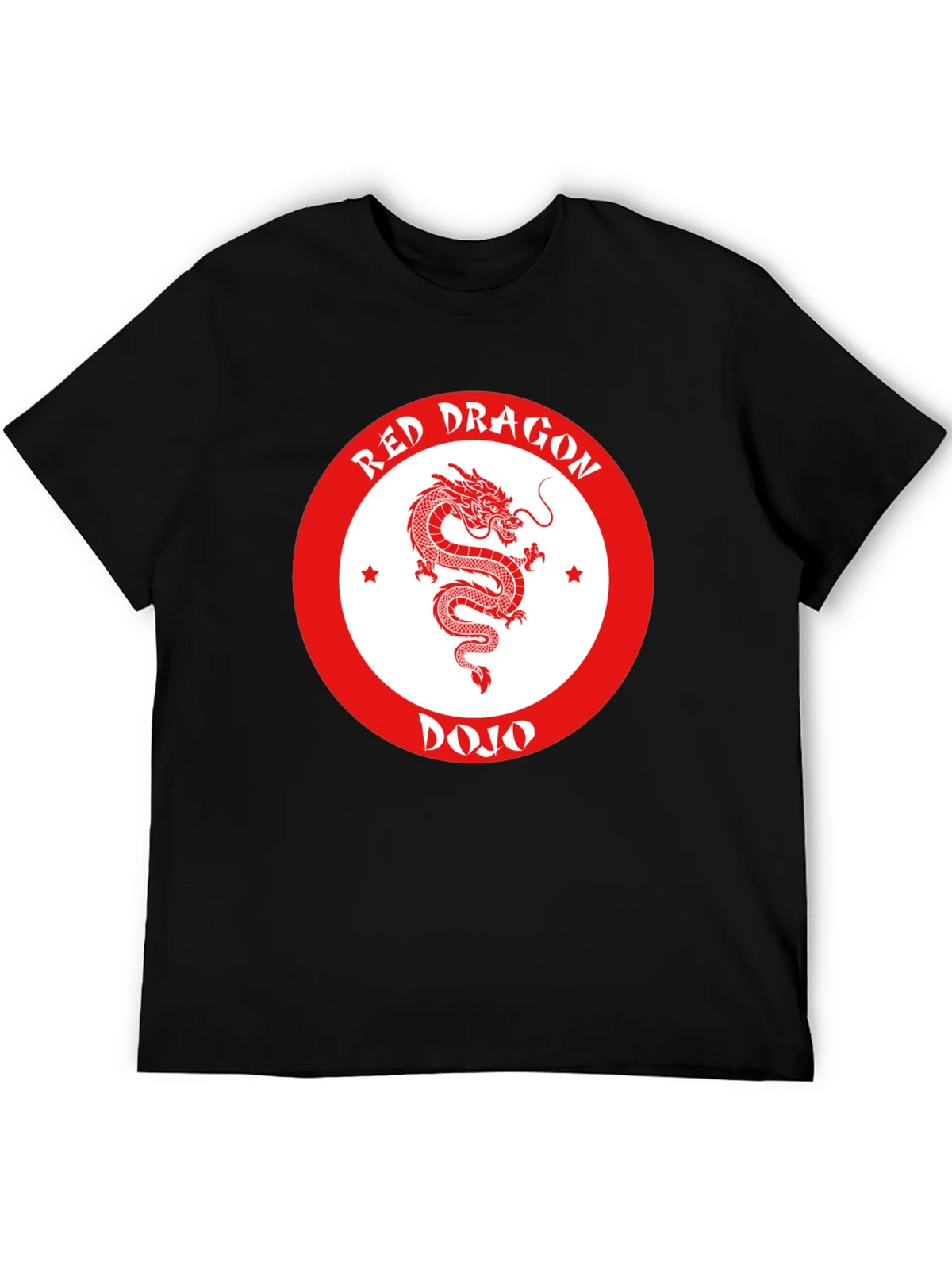 Red Dragon Dojo Black T-Shirt Martial Arts Graphic Tee product image 5