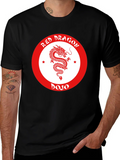 Red Dragon Dojo Black T-Shirt Martial Arts Graphic Tee product image 1