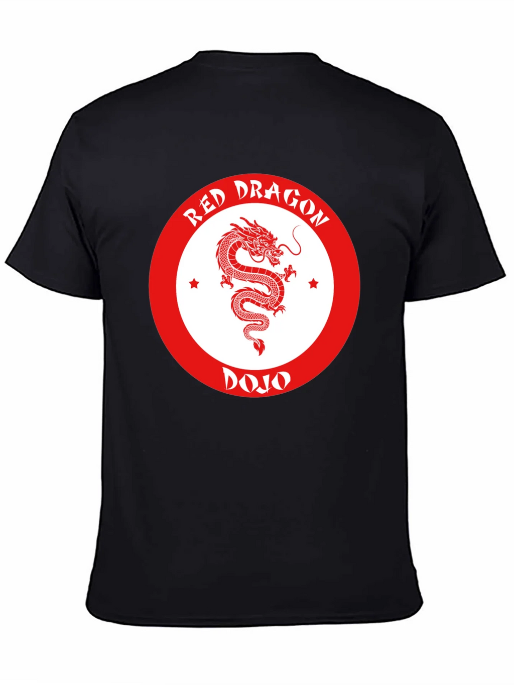 Red Dragon Dojo Black T-Shirt Martial Arts Graphic Tee product image 4