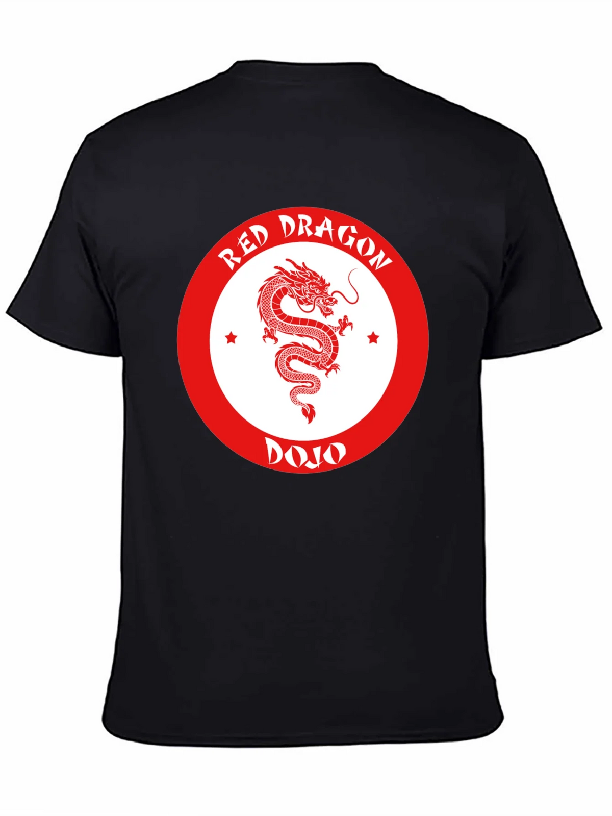 Red Dragon Dojo Black T-Shirt Martial Arts Graphic Tee product image 4
